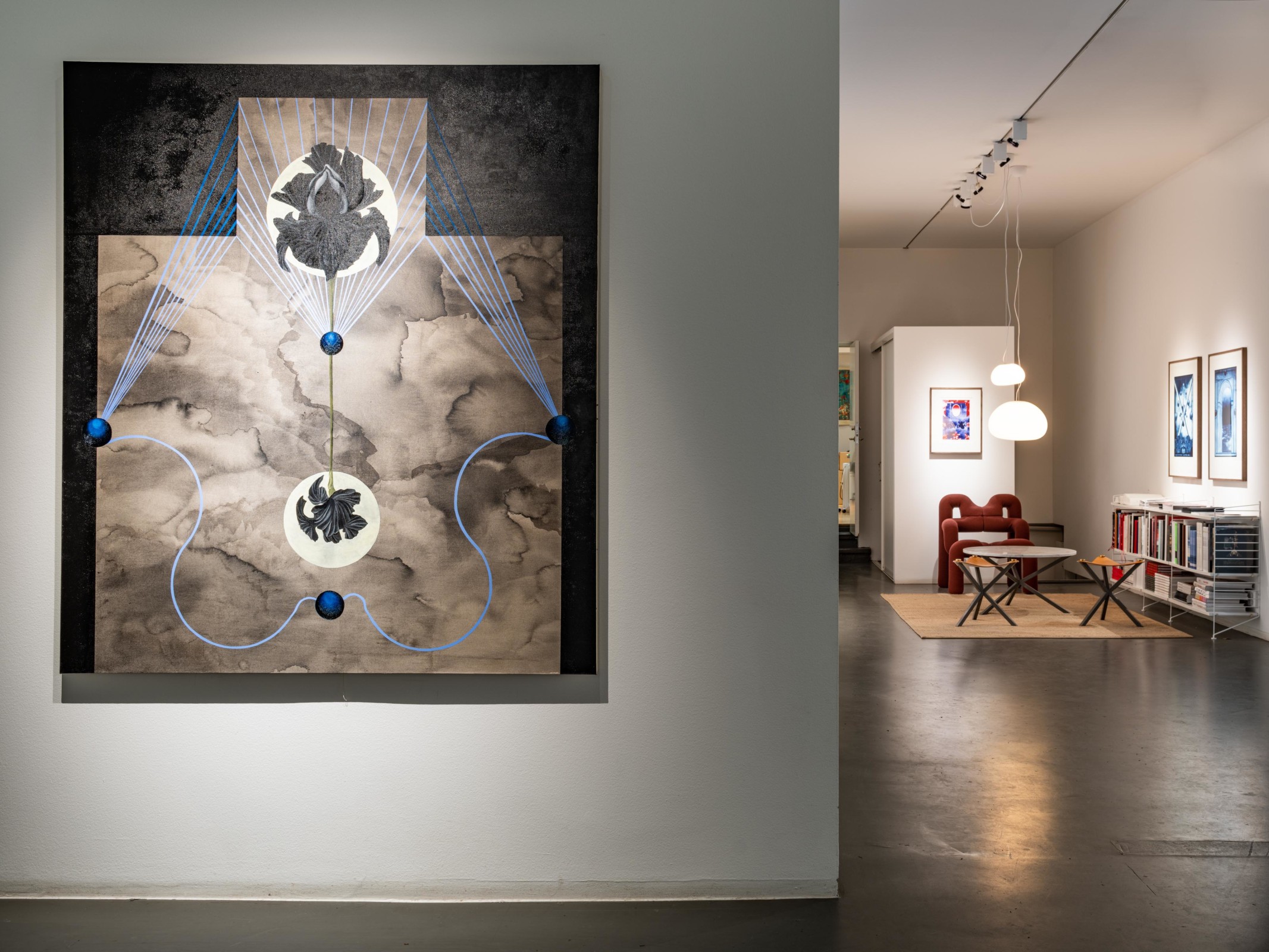 Installation view,&nbsp;Ghost Flowers, Arrived Through Water, 2021