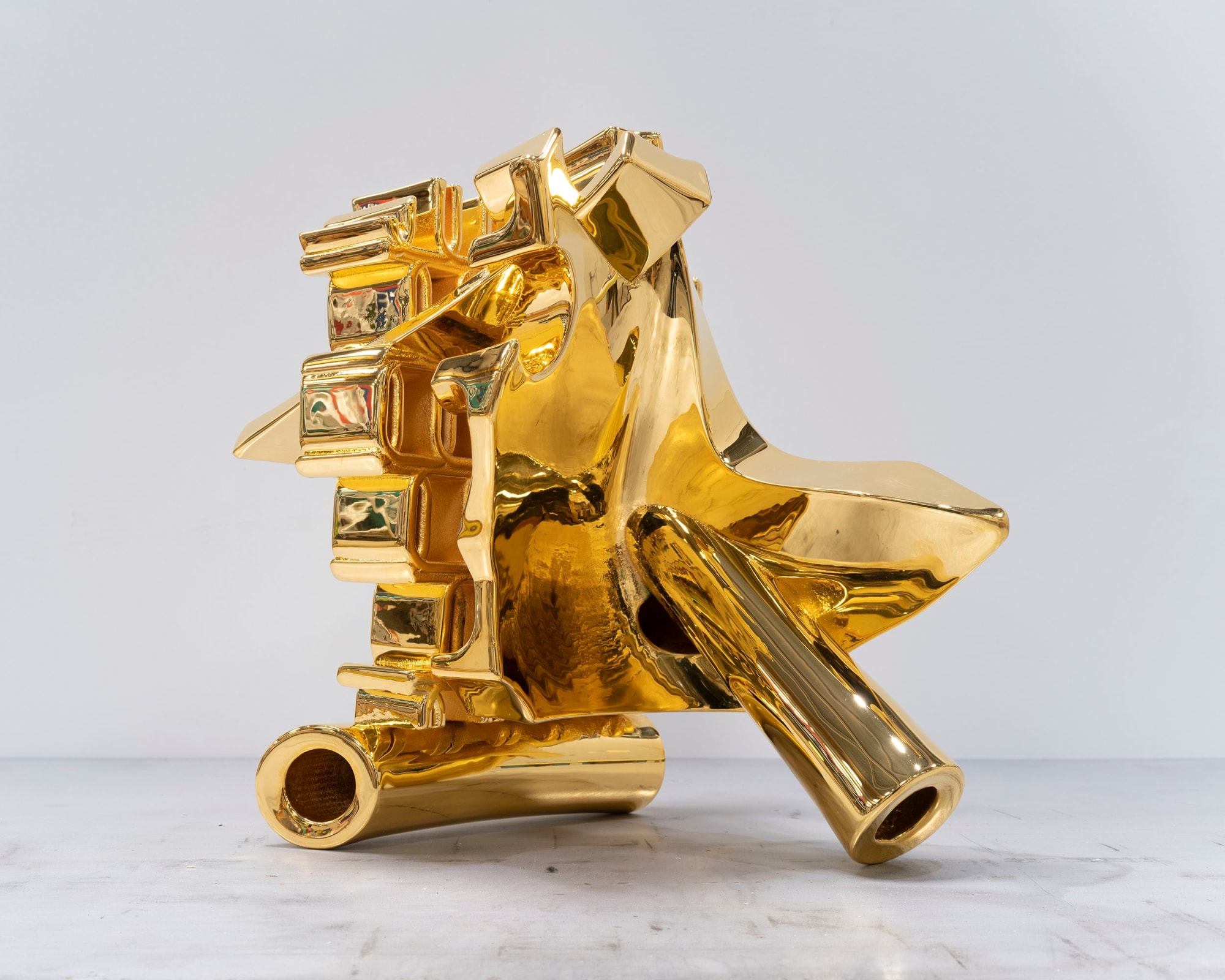 Frank&nbsp;Stella, Gold RPT Fragment, 2019, 2021
