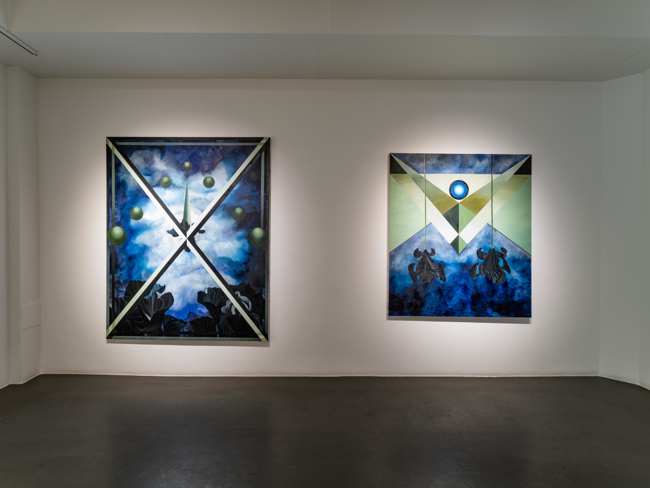 Installation view,&nbsp;Ghost Flowers, Arrived Through Water, 2021