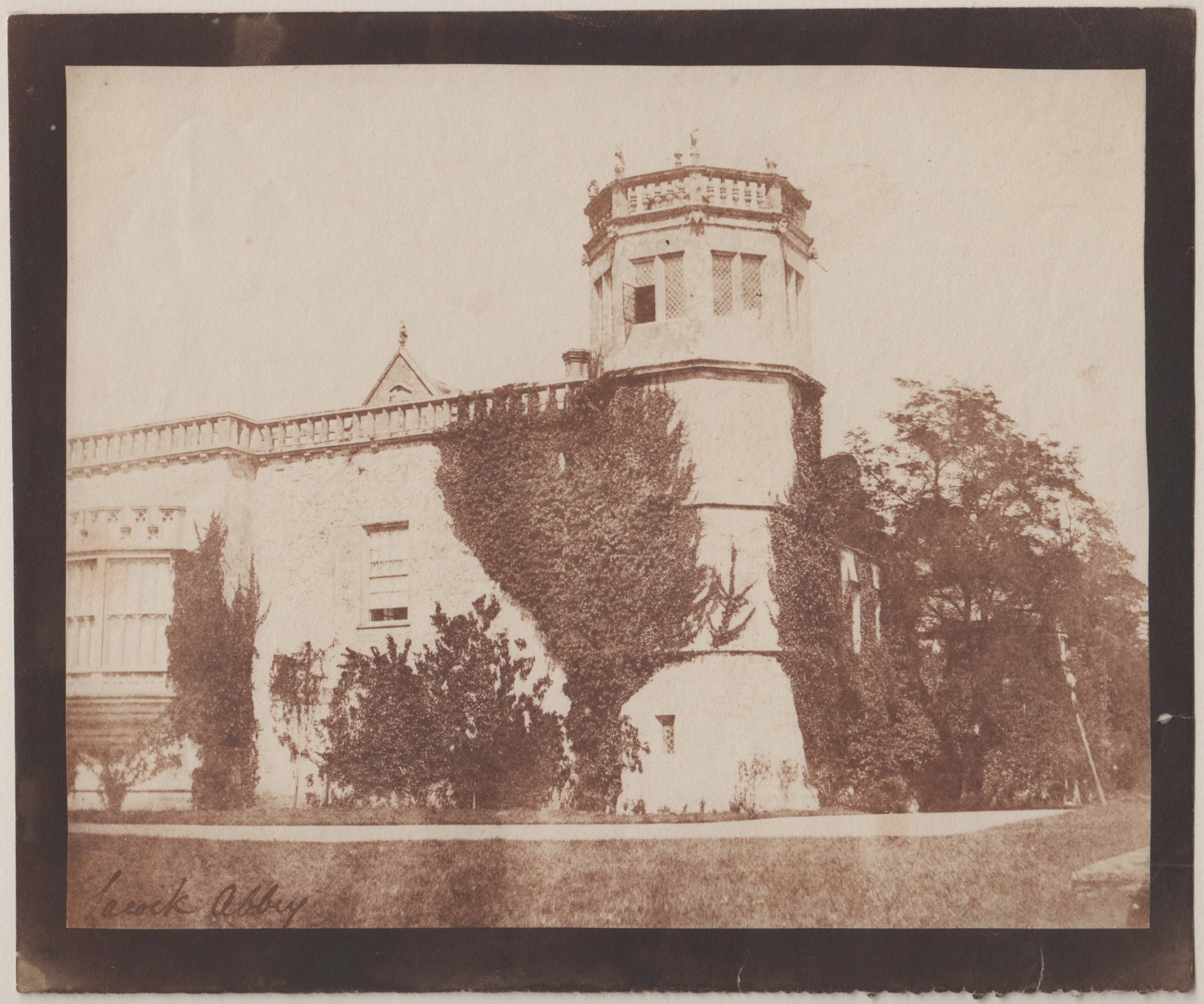 William Henry Fox TALBOT (English, 1800-1877) Sharington's Tower, &quot;Lacock Abbey&quot;, 1845 Salt print from a calotype negative 16.4 x 20.5 cm on 18.7 x 22.4 cm paper