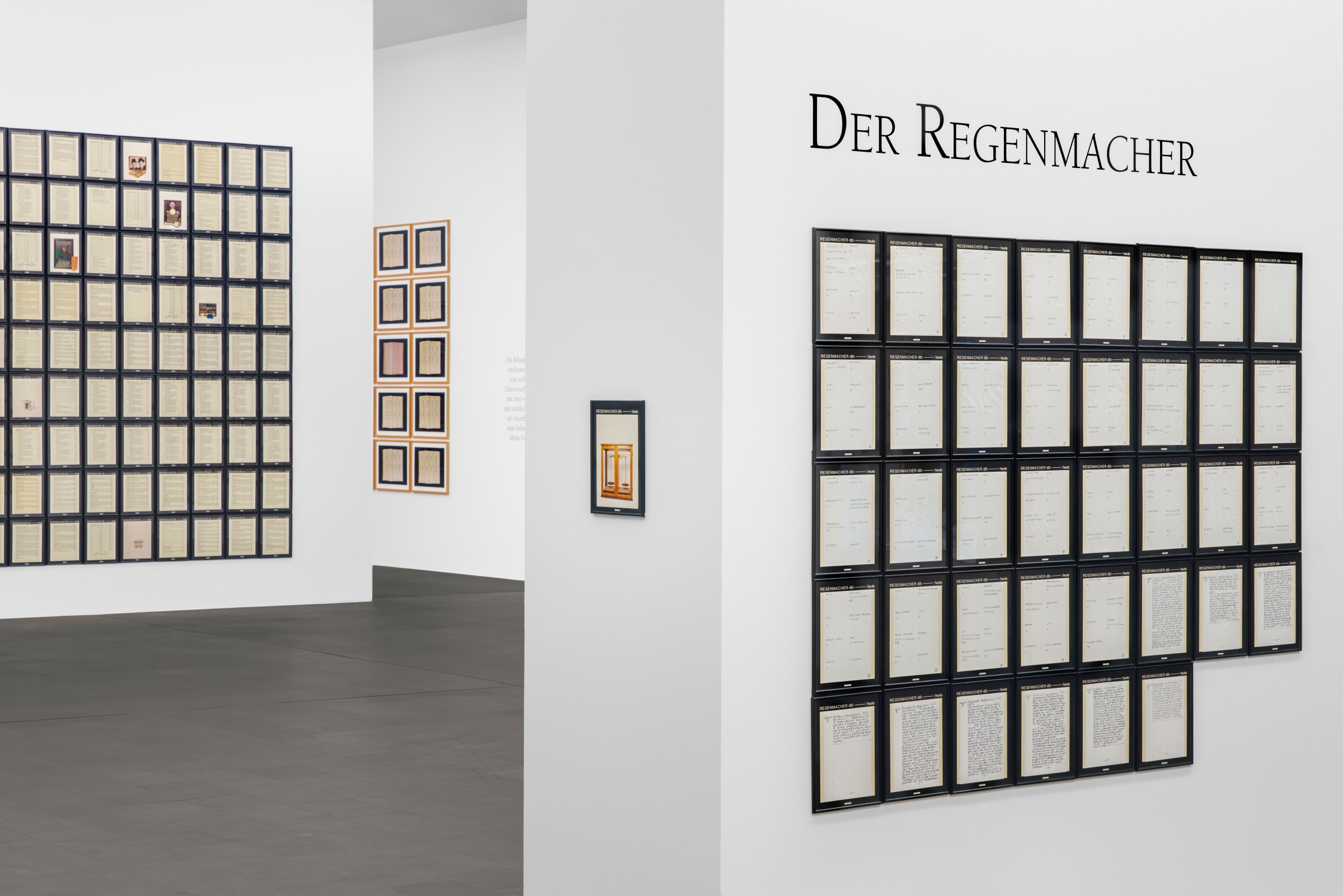 Hanne Darboven – Der Regenmacher, Installation view, MKM Museum Küppersmühle für Moderne Kunst, Duisburg, 2020 © 2021 Hanne Darboven