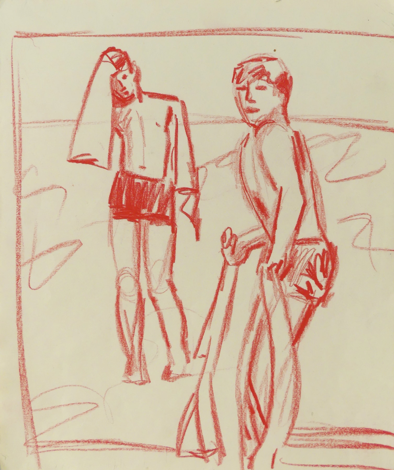 Larry Stanton, Two Men At Fire Island, early 1980s