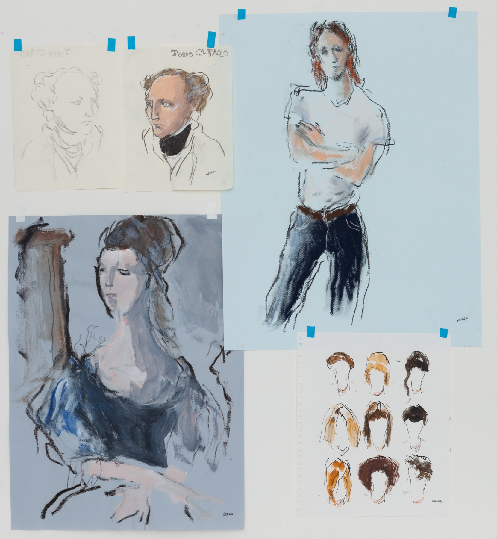 Richard Haines, Blue Collage, 2019