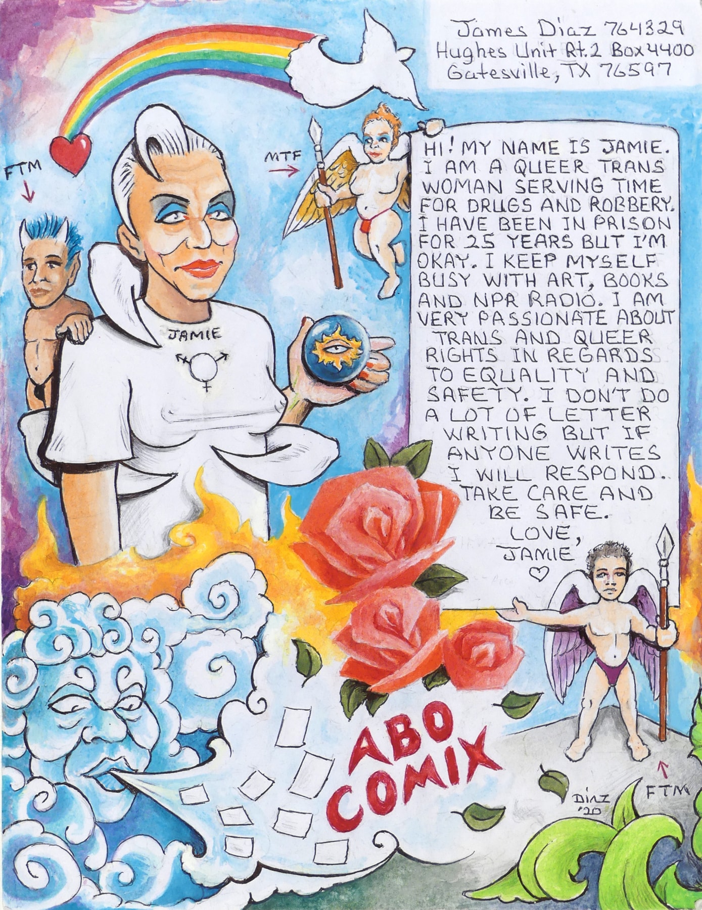 Jamie Diaz, ABO Comix Bio, 2020