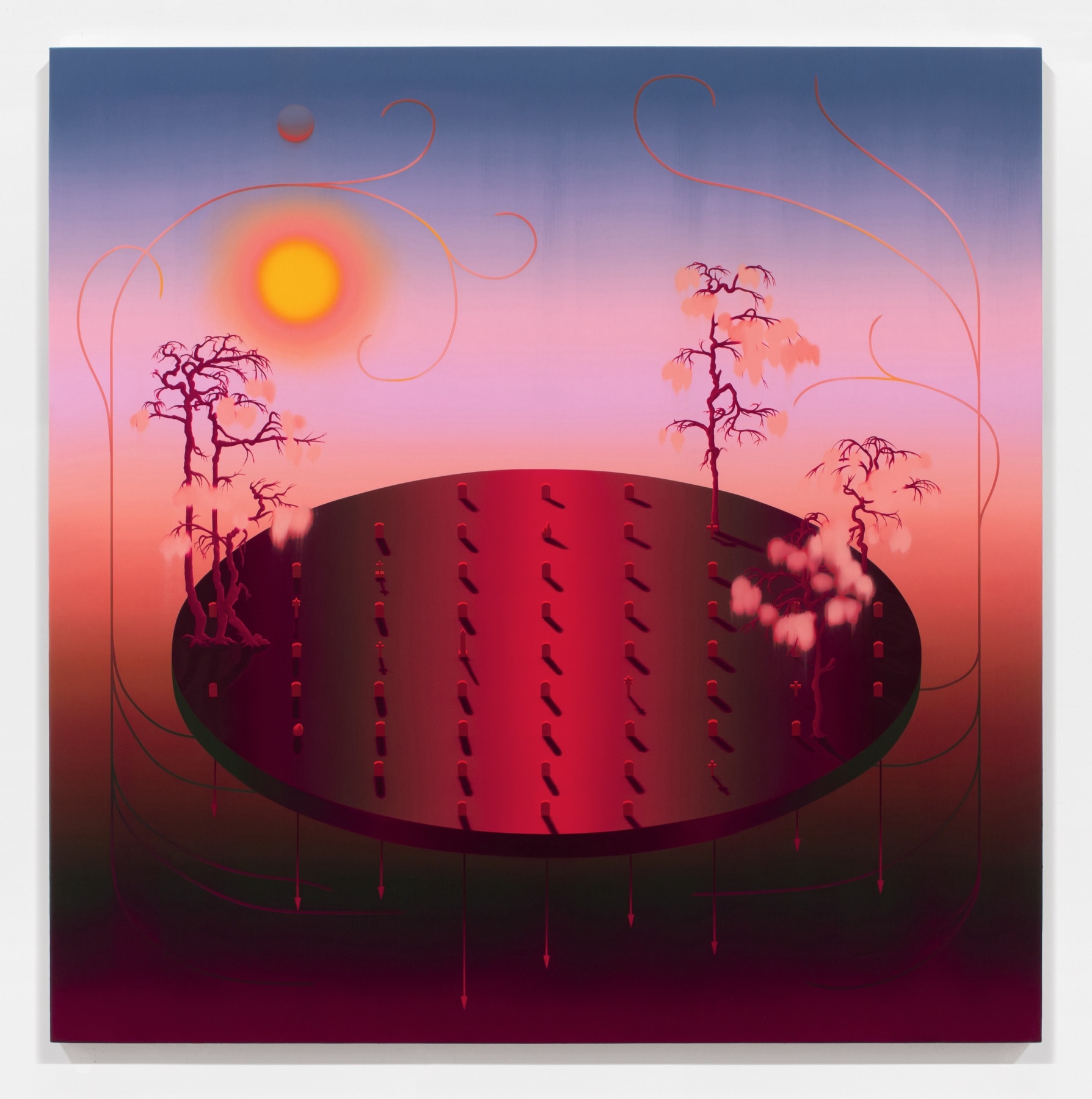 Nicolas Grenier, Drift, 2021. Oil and acrylic on canvas, 60 x 60 in.