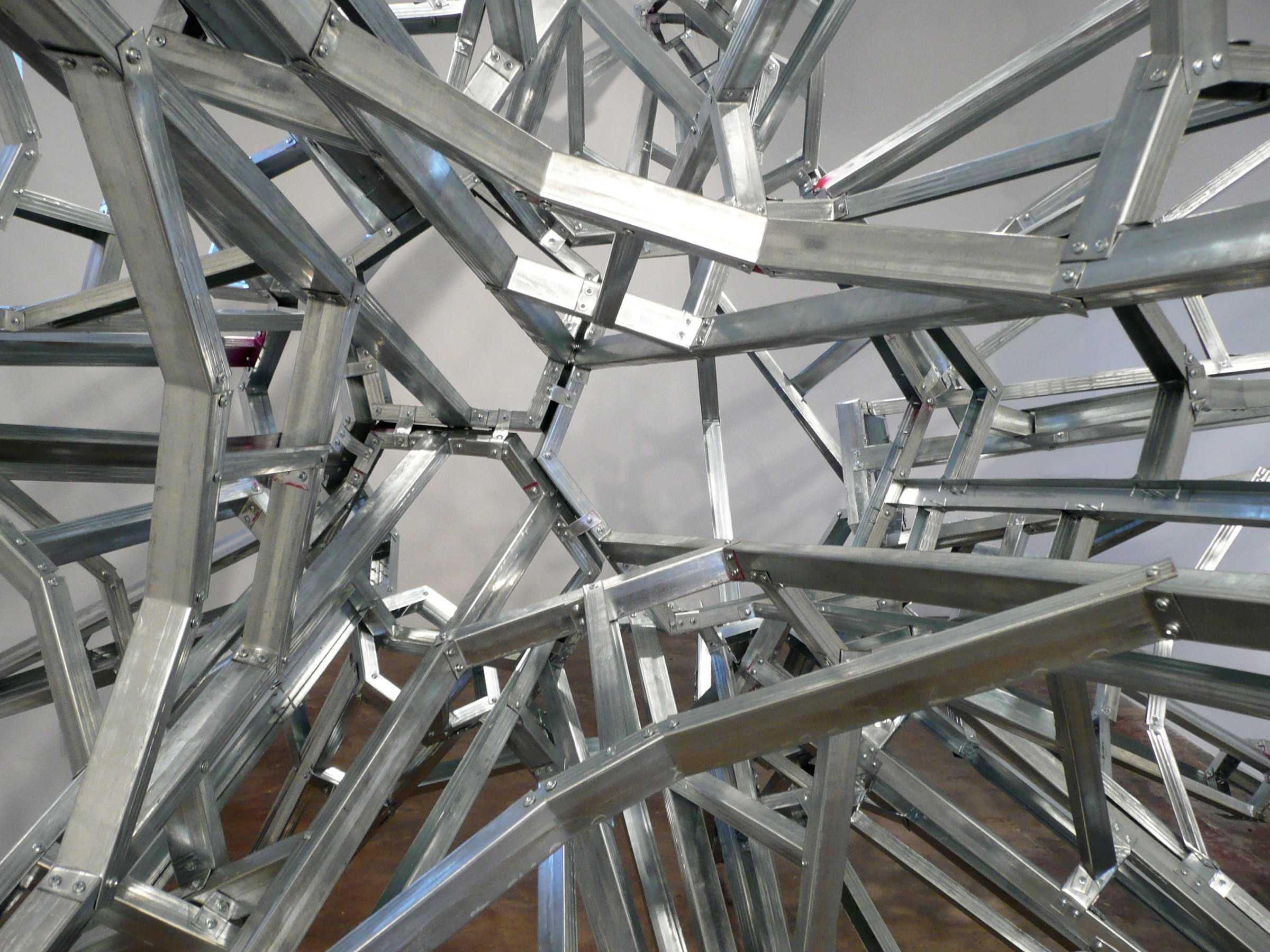 Installation View of Daniel Ruanova's DEFEND: SECURITY | Constructs of a People Fearing Society.