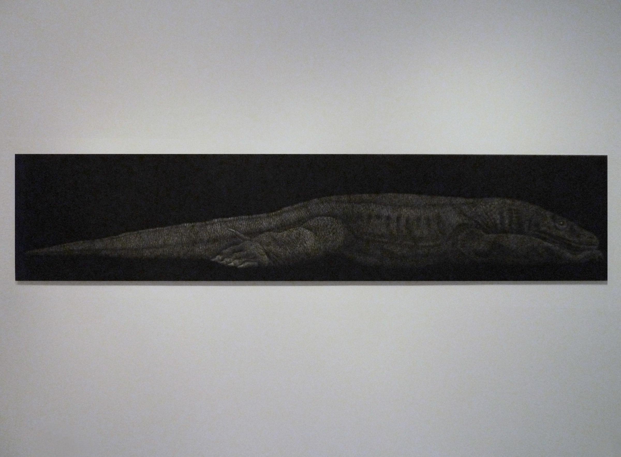 Marisol Rend&oacute;n I'm Just a Lizard? 2013 24'' x 120'' Charcoal on paper