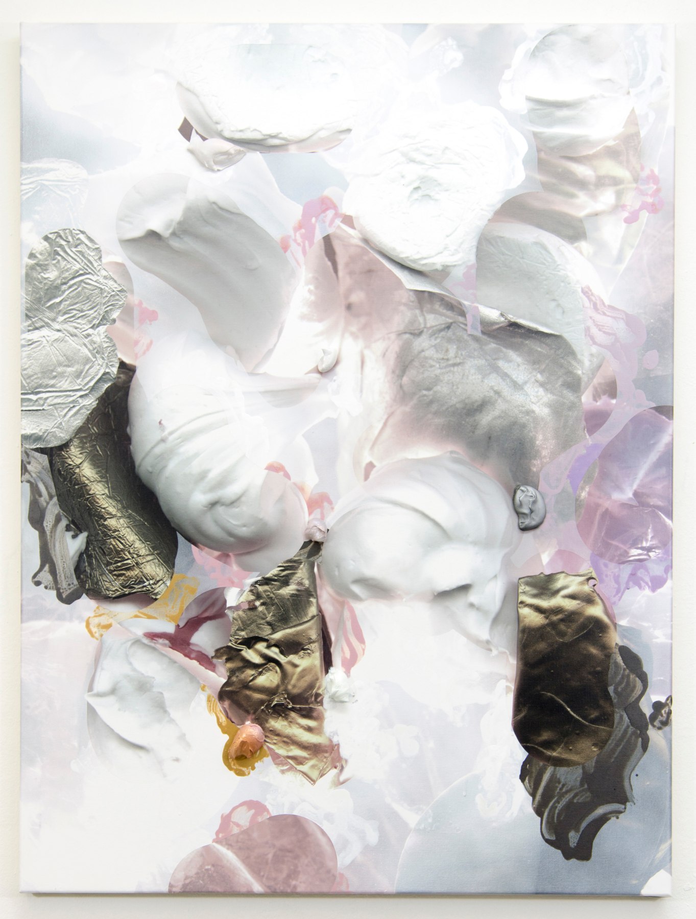 Andr&eacute; Hemer  Deep Surfacing #5, 2016 Acrylic and pigment on canvas  ​47.2 x 35.4 in.