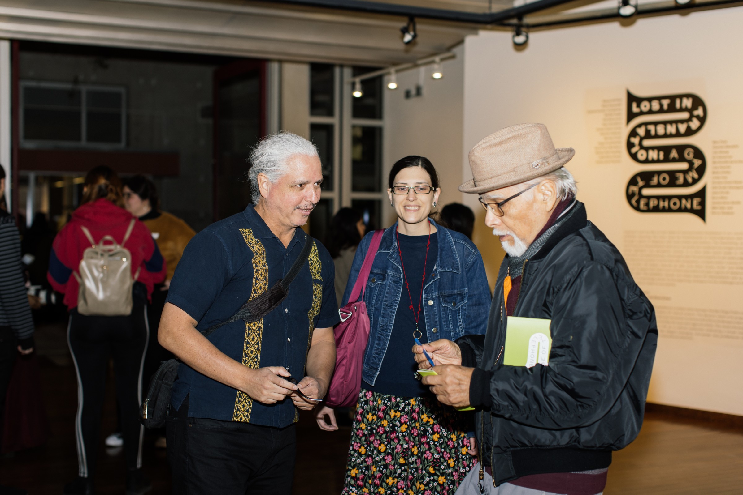 Installation views of Lost in Translation: A Game of Telephone, San Diego Public Library - Visual Arts Program, February 4 - April 15, 2023., Photos by Stacey Keck.