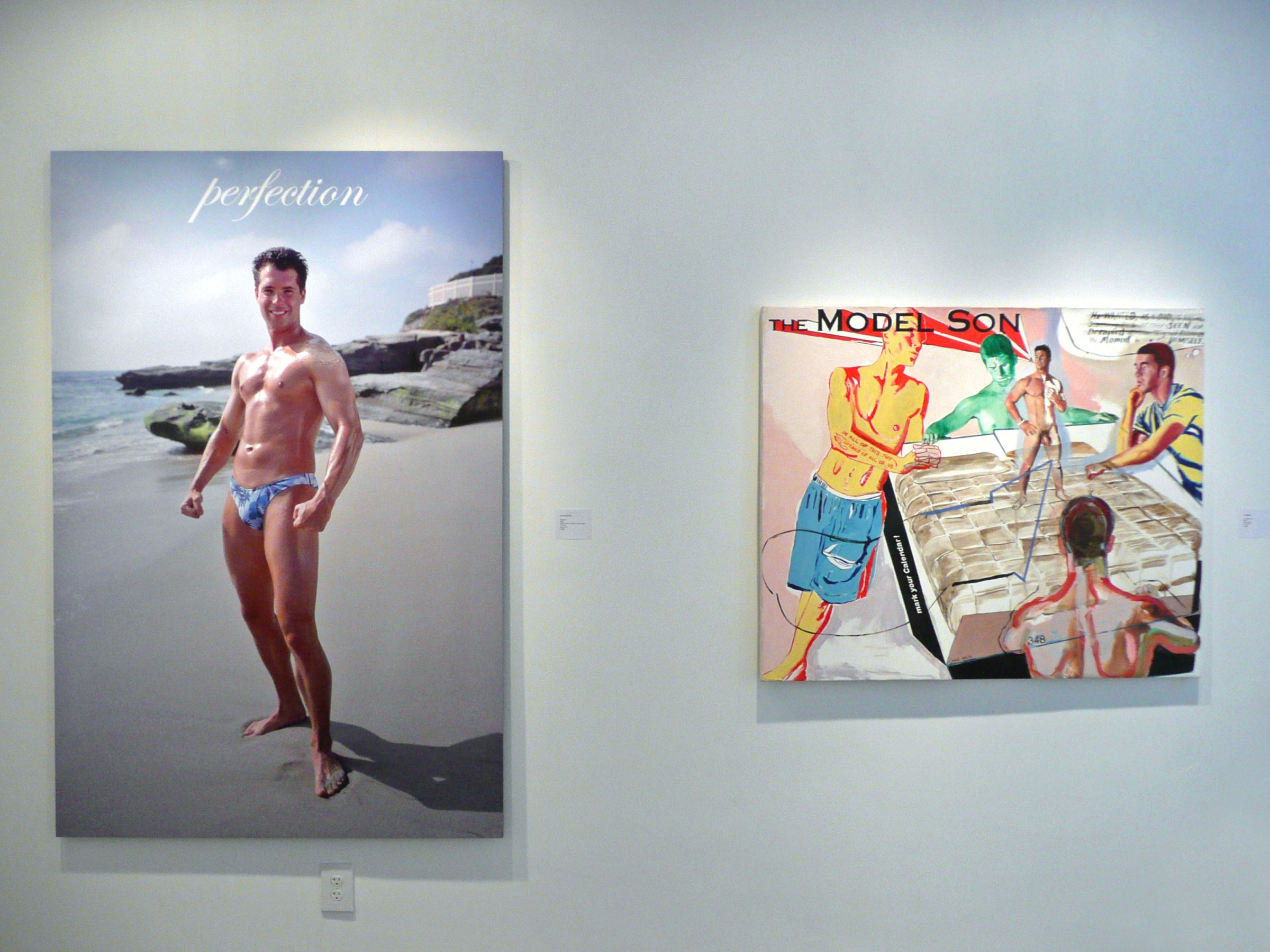 Installation View of COCKED! The Possessed Male: Object of Desire