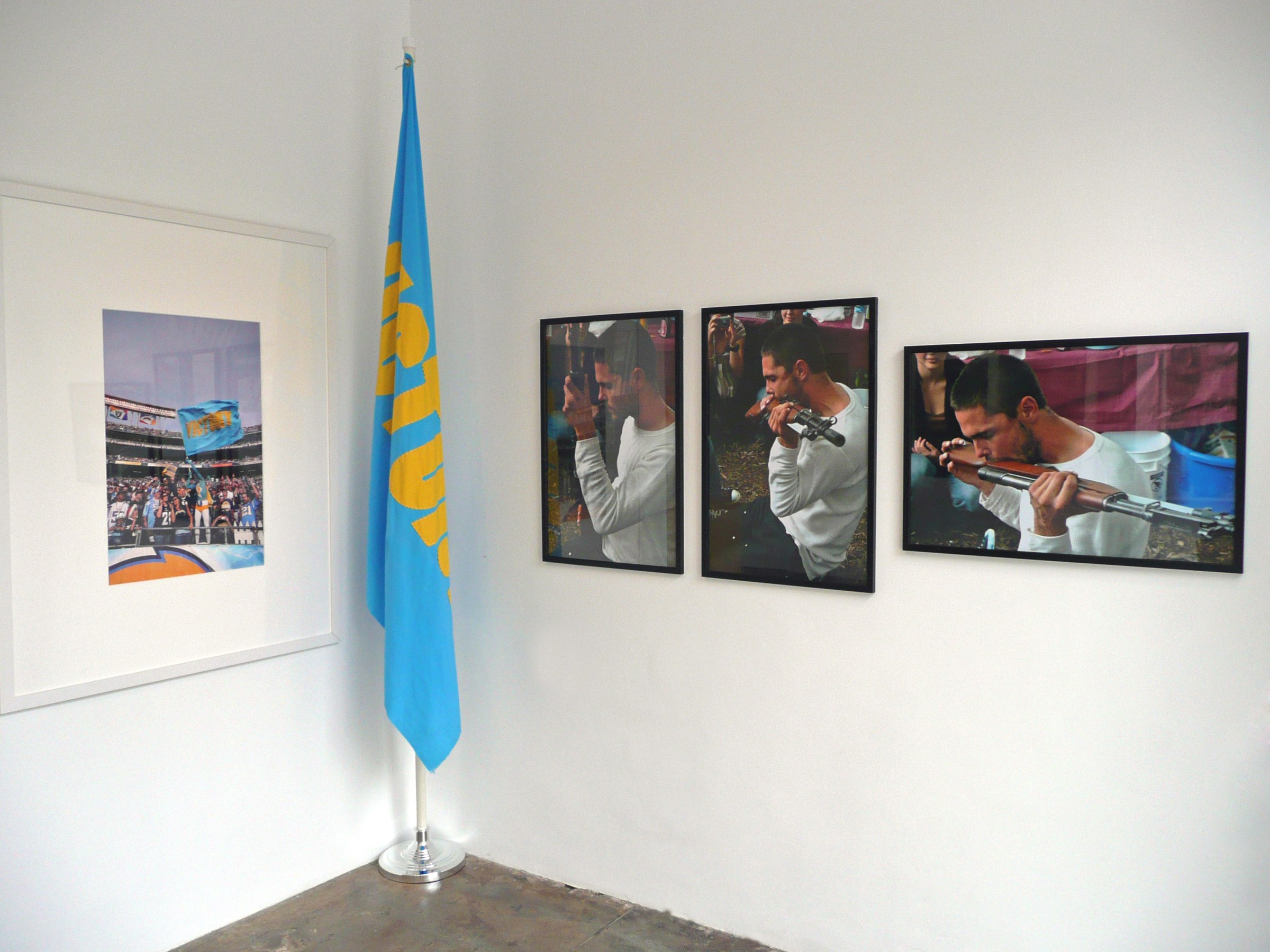 Installation View of COCKED! The Possessed Male: Object of Desire