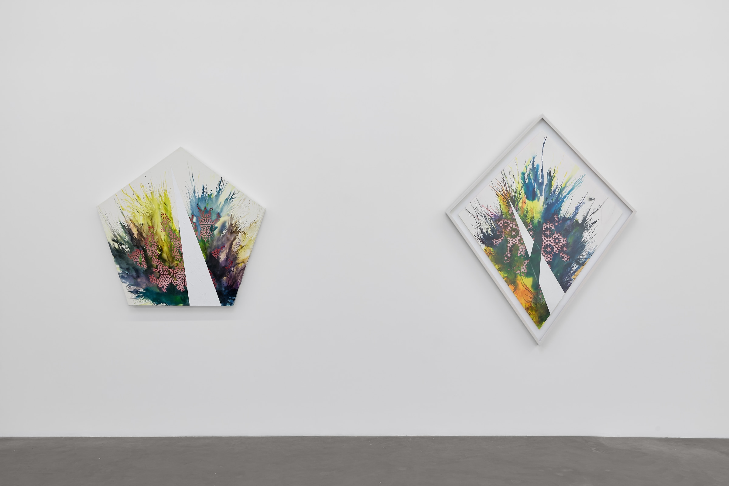 Installation view of&nbsp;CUT &ndash; Six Artists on the Edge, on view November 9 &ndash; December 21, 2024