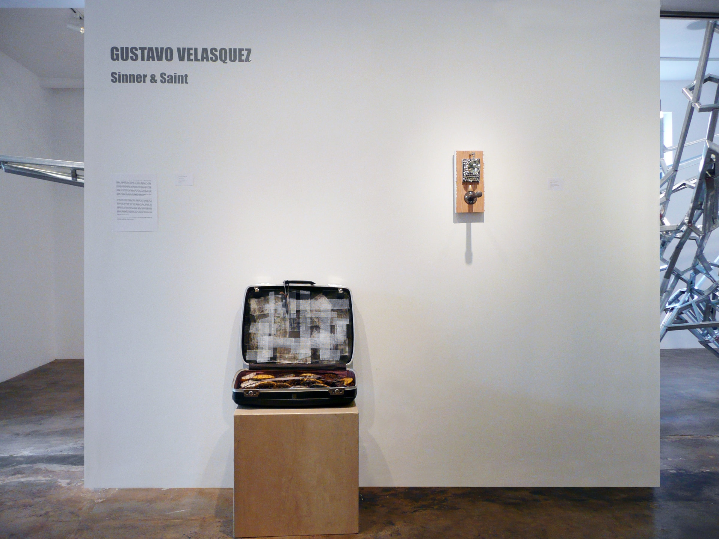 Installation View of Gustabo Velasquez: Sinner and Saint/ Pecador Y Santo