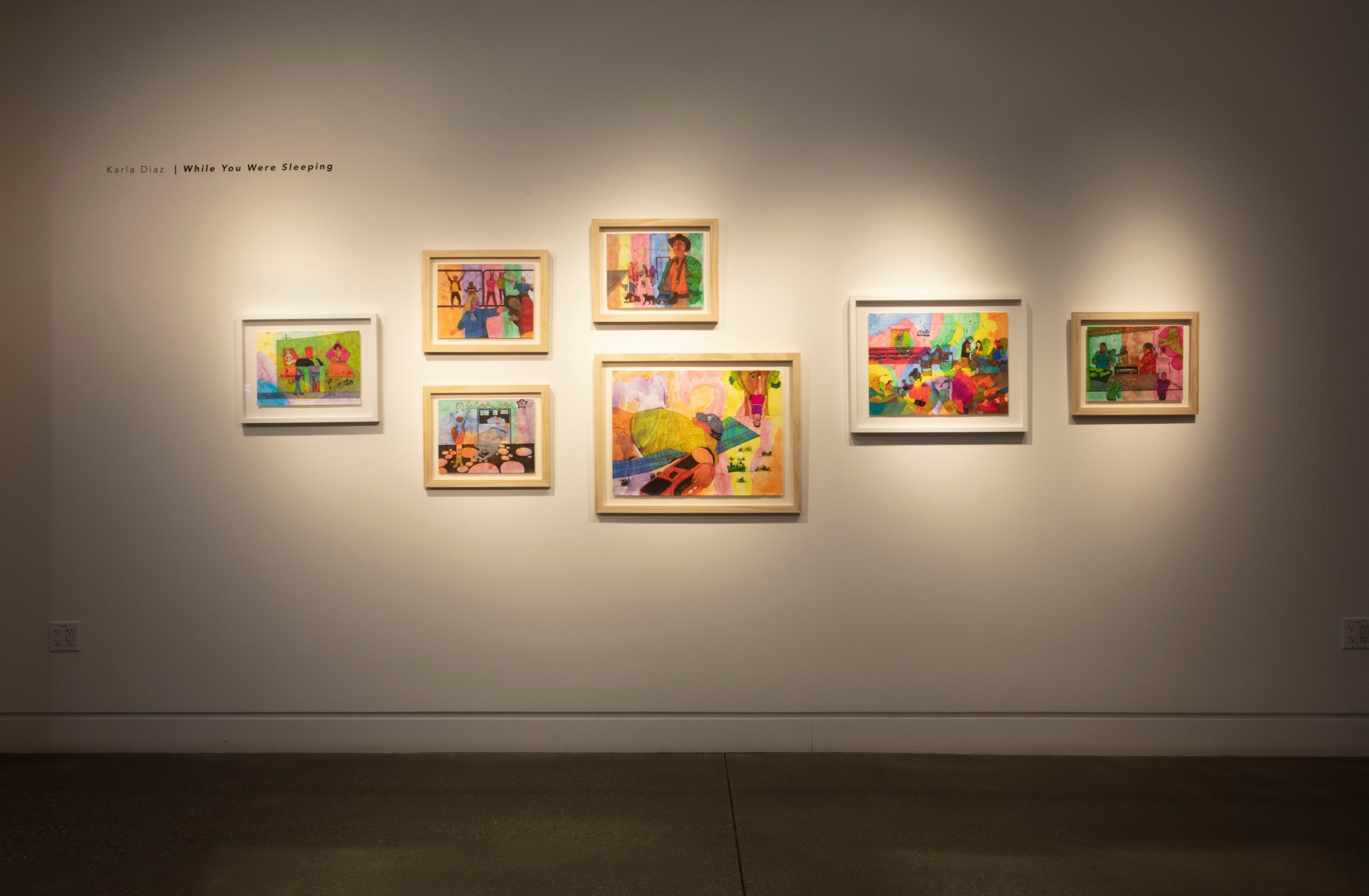 Installation view of&nbsp;While You Were Sleeping at the California Institute of Integral Studies, Desai Matta Gallery. On view from November 21, 2022 &ndash; February 24, 2023