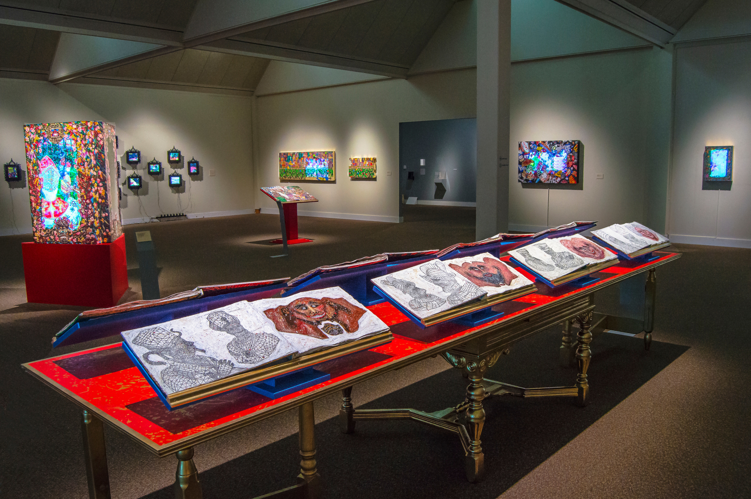 Installation View of&nbsp;Federico Solmi: The Grand Masquerade