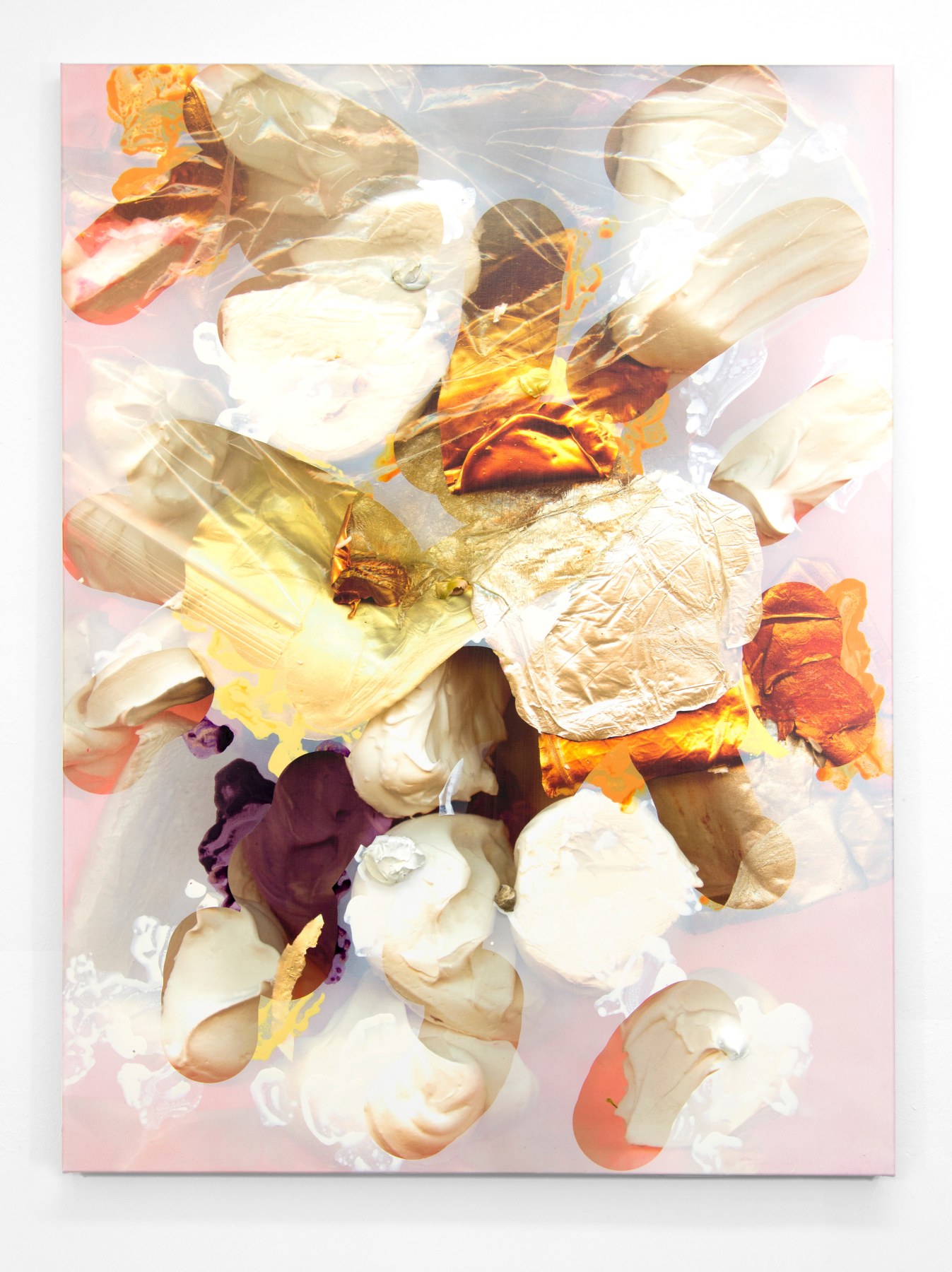 Andr&eacute; Hemer Deep Surfacing #1, 2016 Acrylic and pigment on canvas  63 x 47 in.