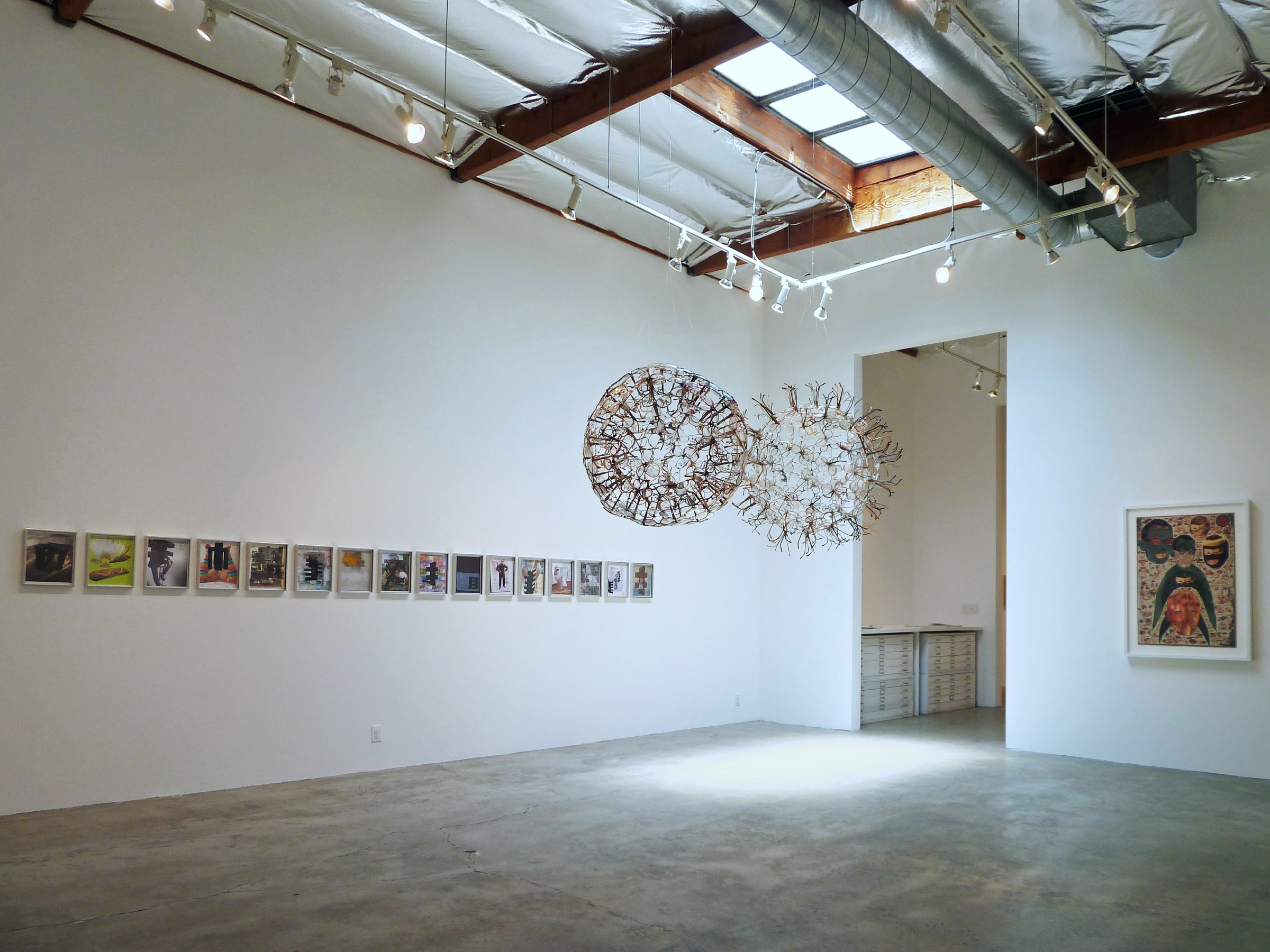 Installation View of Chris Lipomi and Jason Sherry: Works on Paper and Sculpture