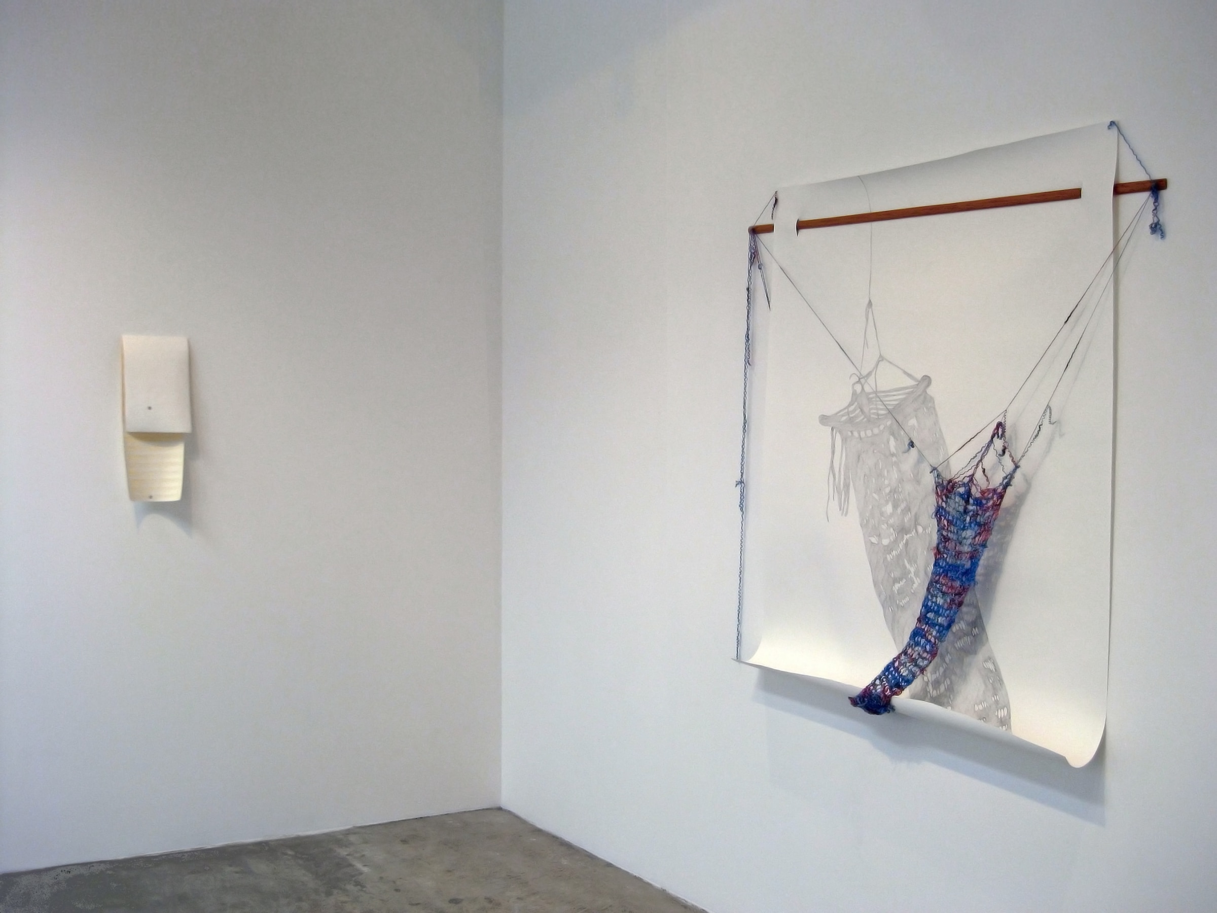 Installation View of Chris Engman, Cody Trepte, Samantha Roth and John Houch: Dualities, Omissions, Loops, and Ruptures