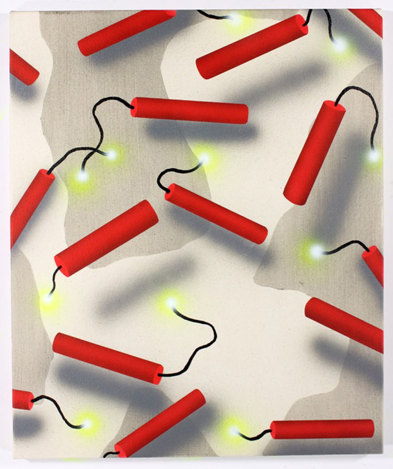 Josh Reames Explosives, 2014 Acrylic on Canvas  ​24 x 20 in.