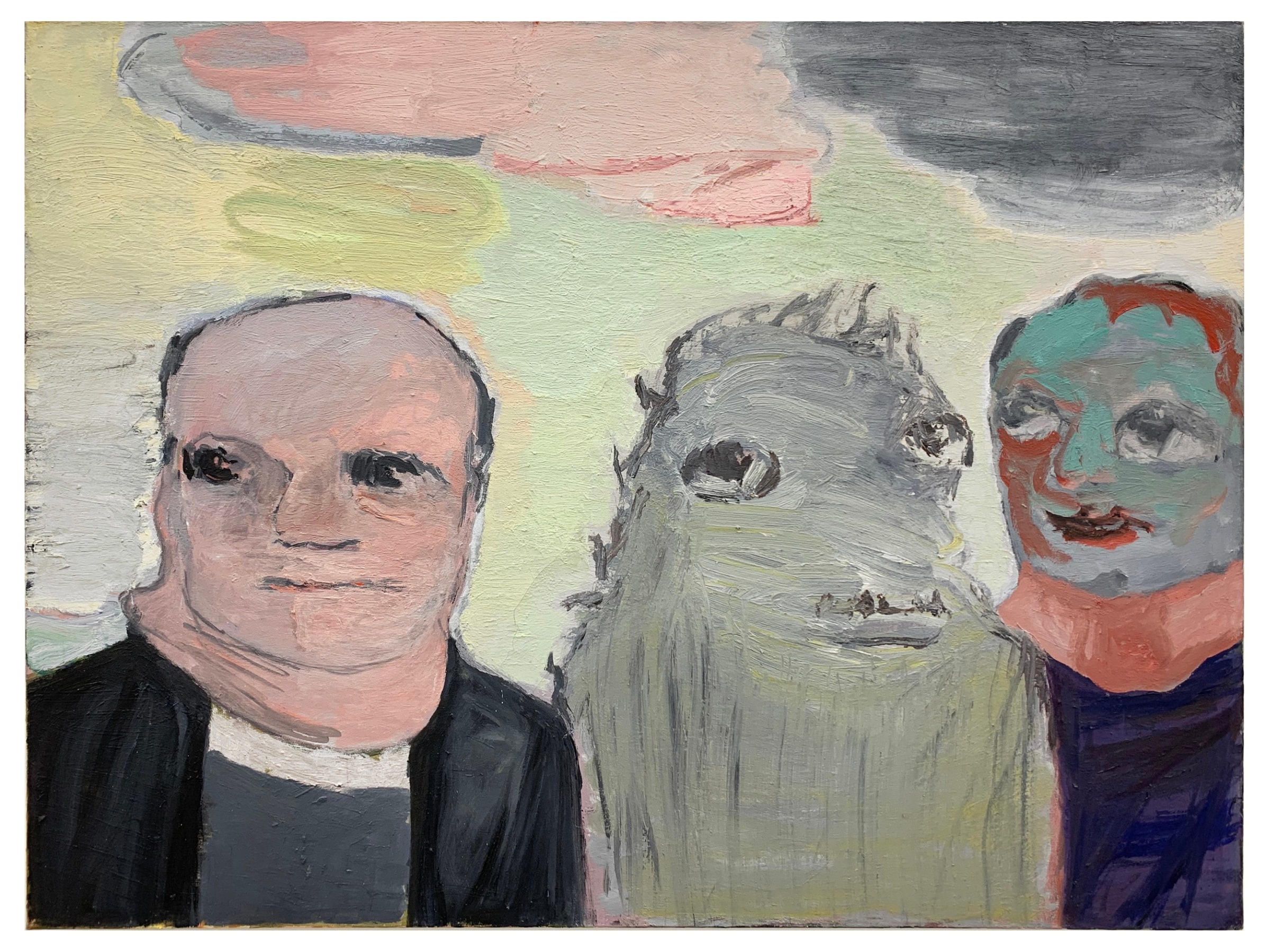 Roya Farassat, Sinful Thoughts, 2014, Oil on canvas, 30 x 40 in.