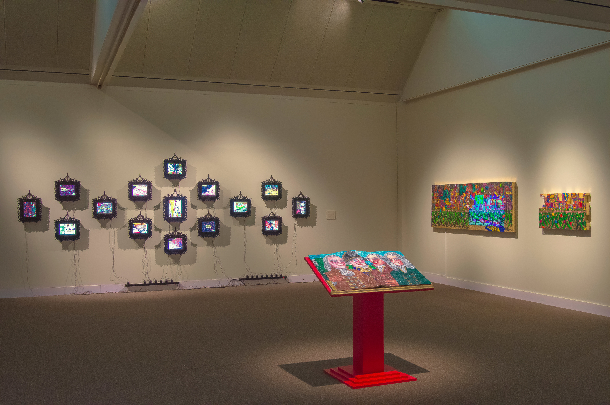 Installation View of Federico Solmi: The Grand Masquerade