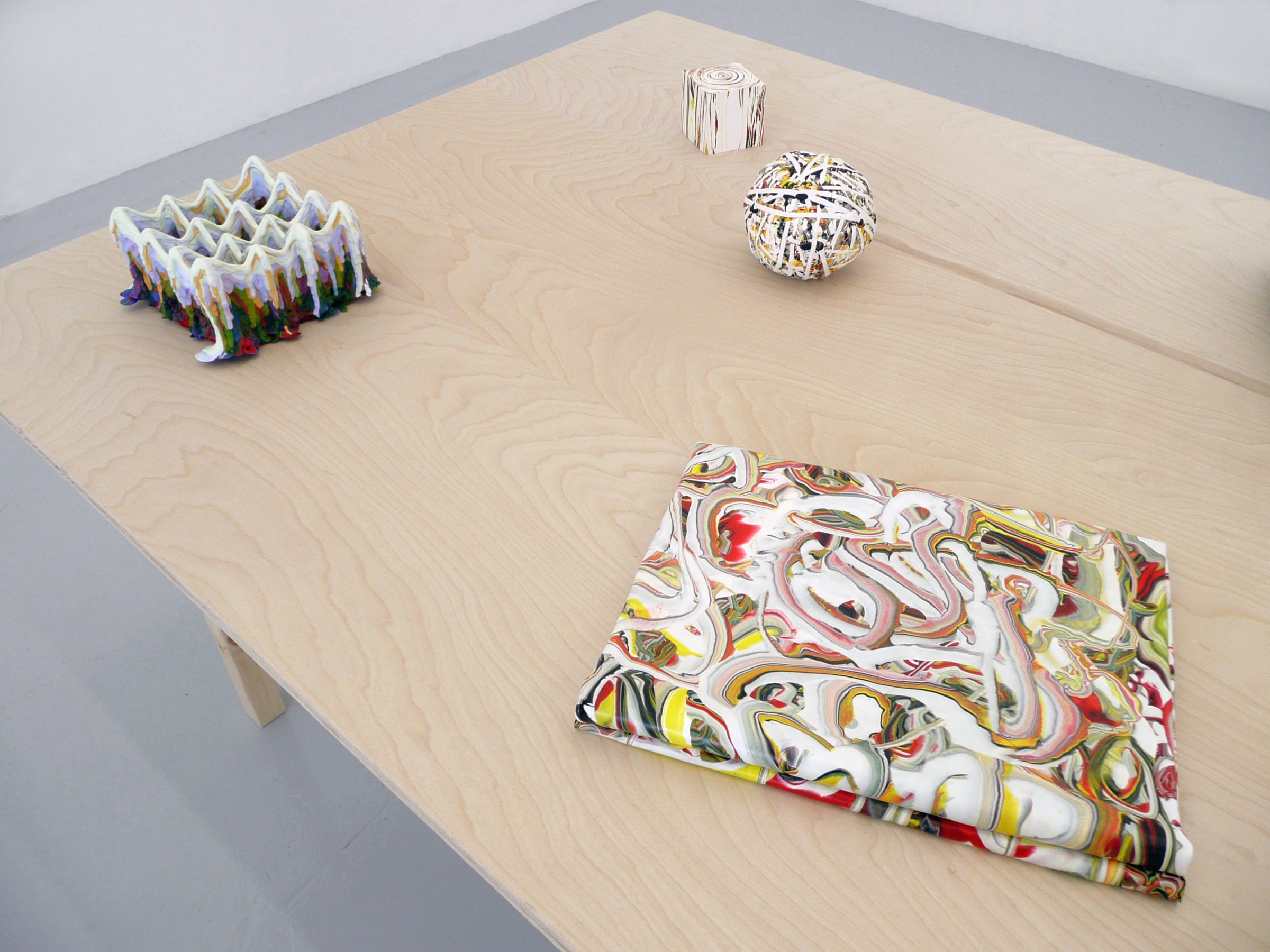 Installation View of Margie Livingston: Paint Objects