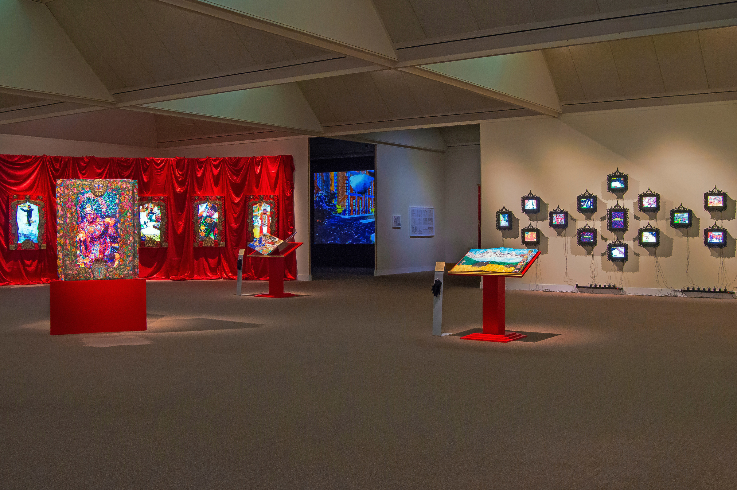 Installation View of Federico Solmi: The Grand Masquerade