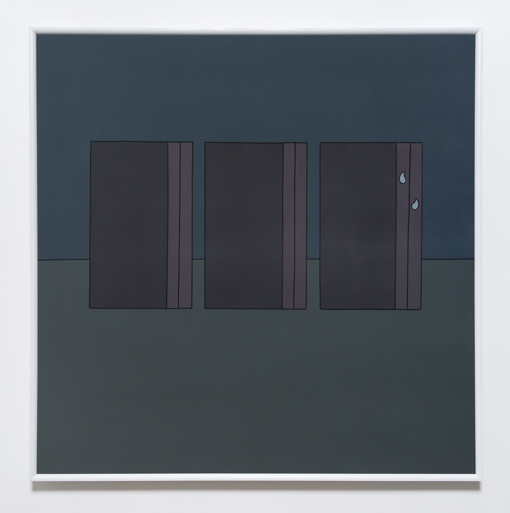 Sean Gannon Three Grazing Nudes,February 14, 2017  Duralac Acrylic on MDF  49 x 49 in.