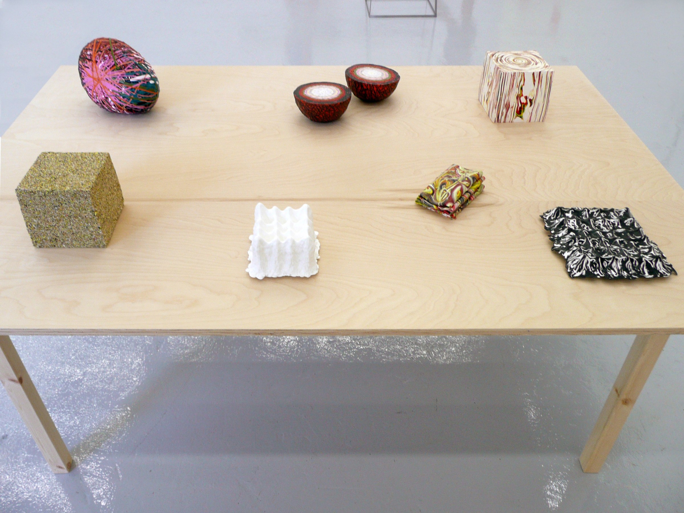 Installation View of Margie Livingston: Paint Objects