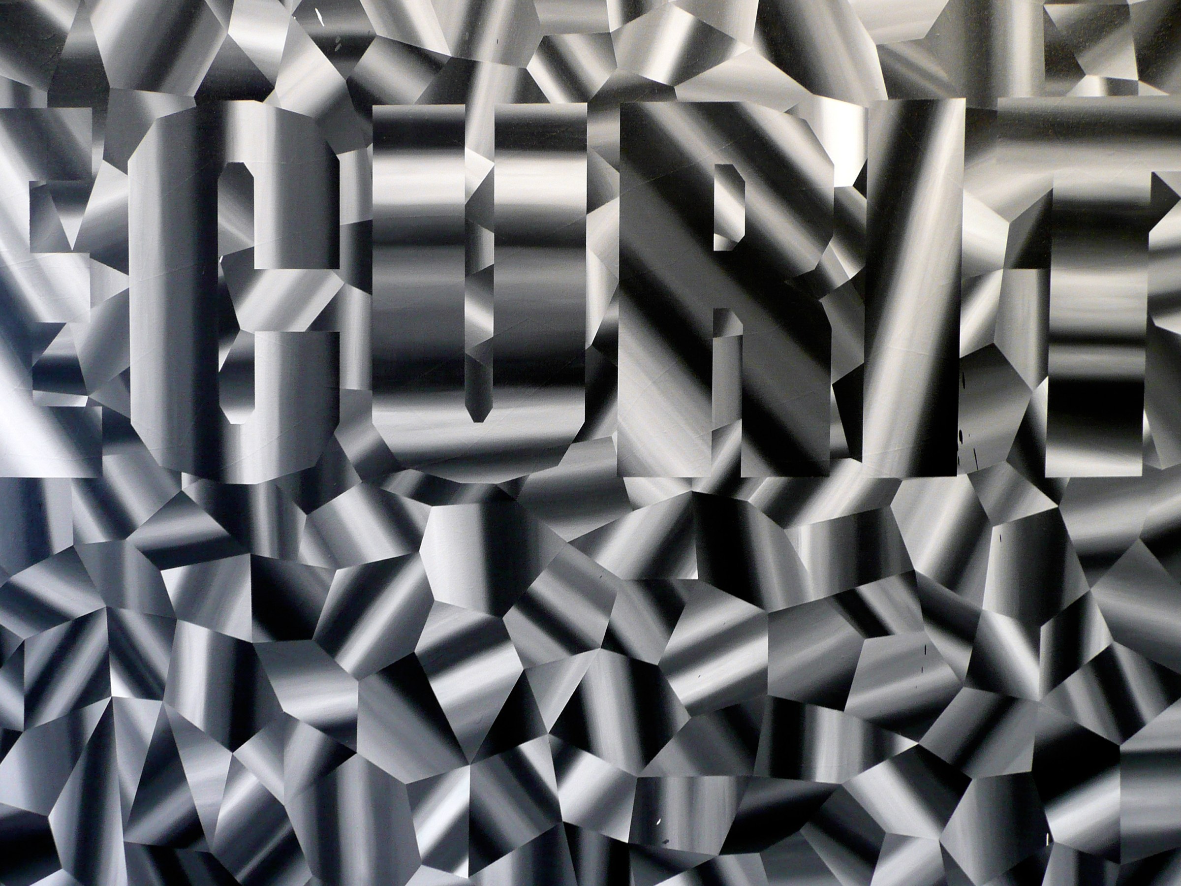 Installation View of Daniel Ruanova's DEFEND: SECURITY | Constructs of a People Fearing Society.