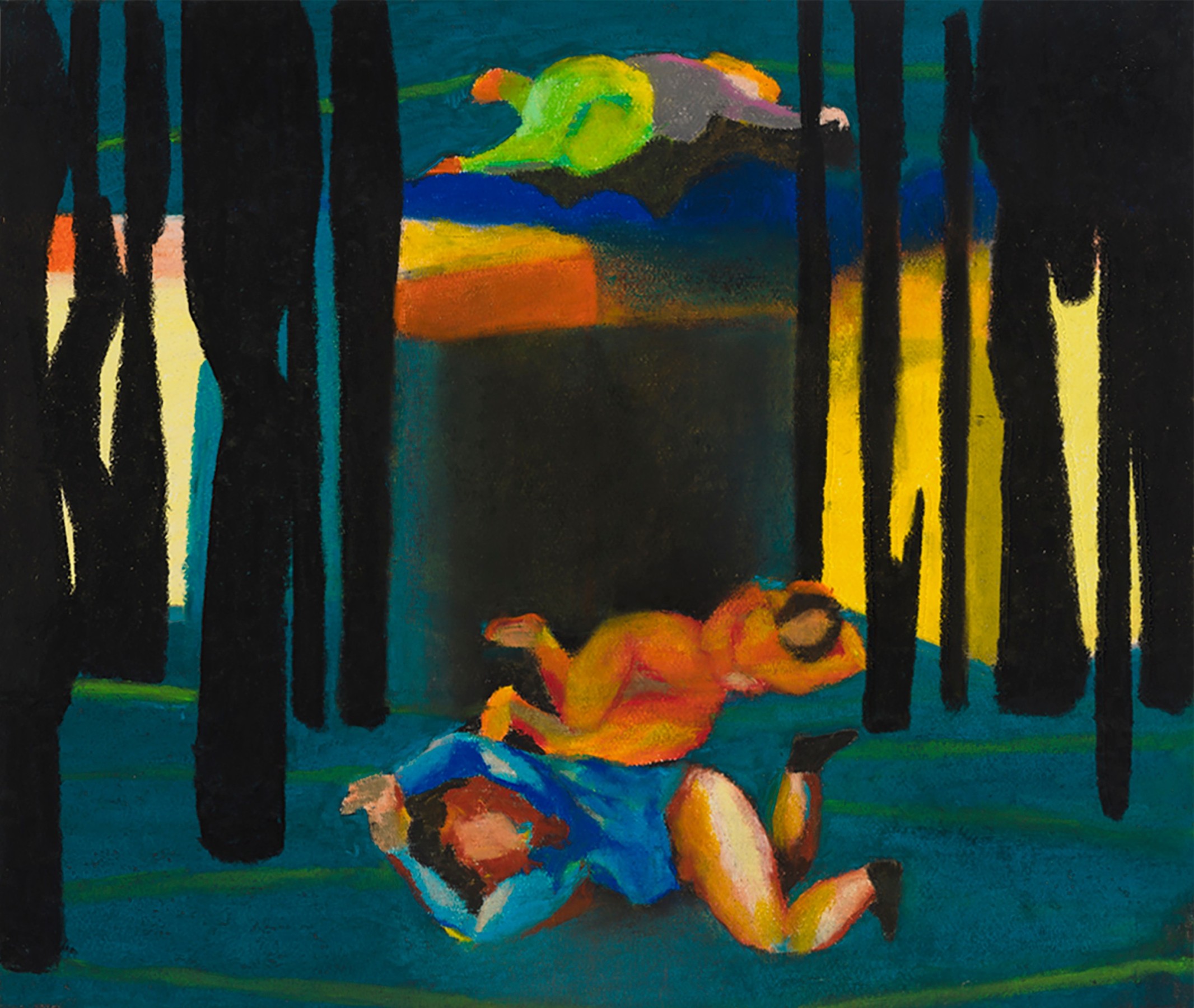 Lavi Daniel, Sanctuary, 2022, Pastel on paper, 11 x 13 in.