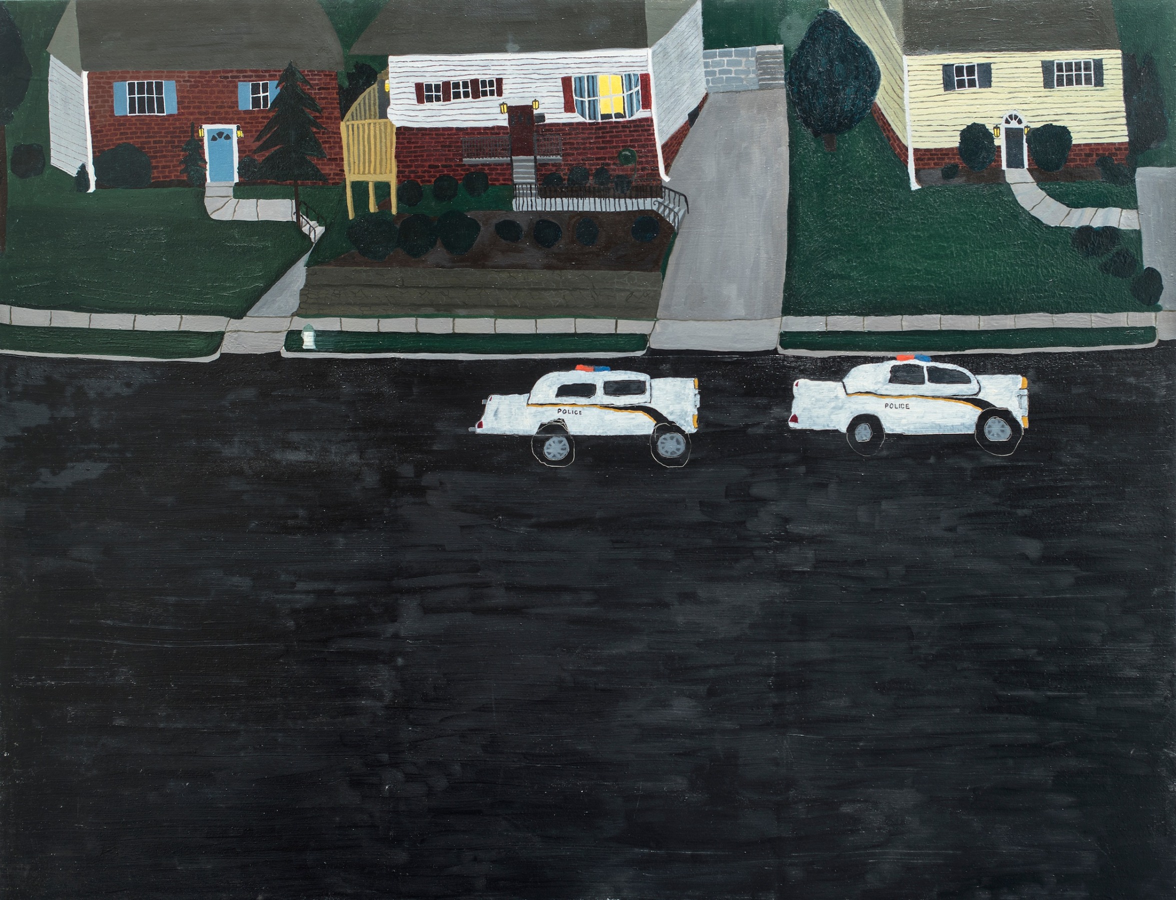 Aaron Maier-Carretero, branch dr, 2018, Oil on canvas, 55 x 72 in.