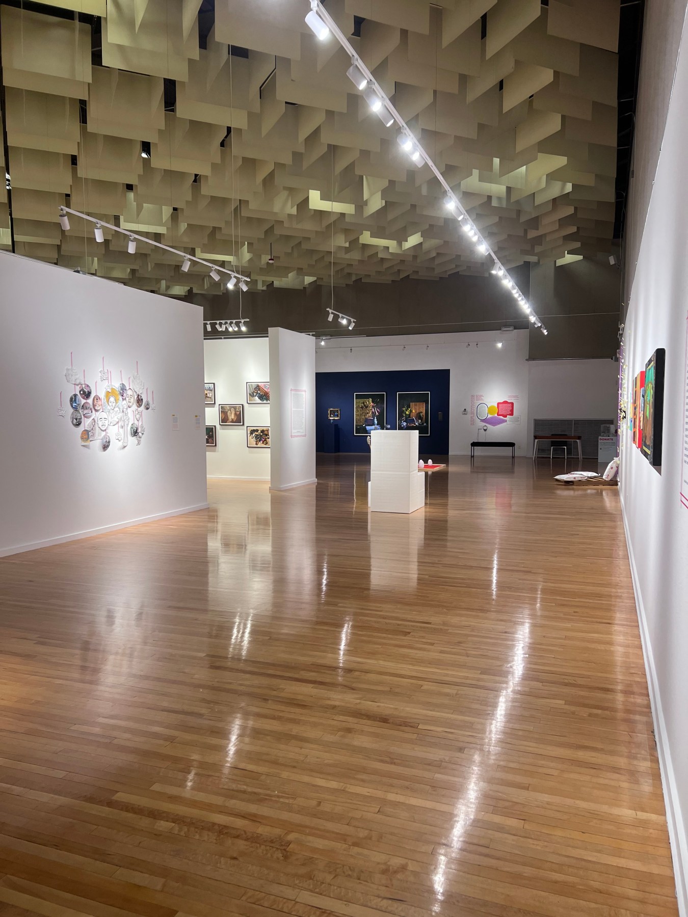 Installation view of Living Here,&nbsp;Marjorie Barrick Museum of Art, Las Vegas, NV