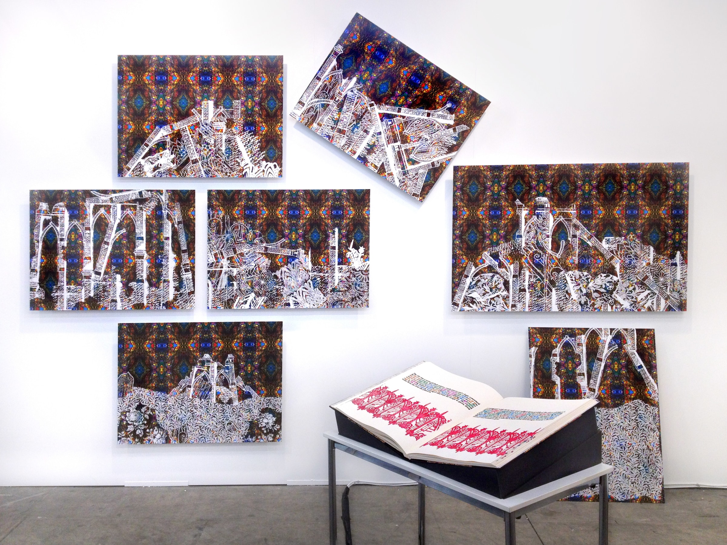 Installation View of Luis De Jesus Los Angeles at Art Brussels 2012 featuring Christopher Russell