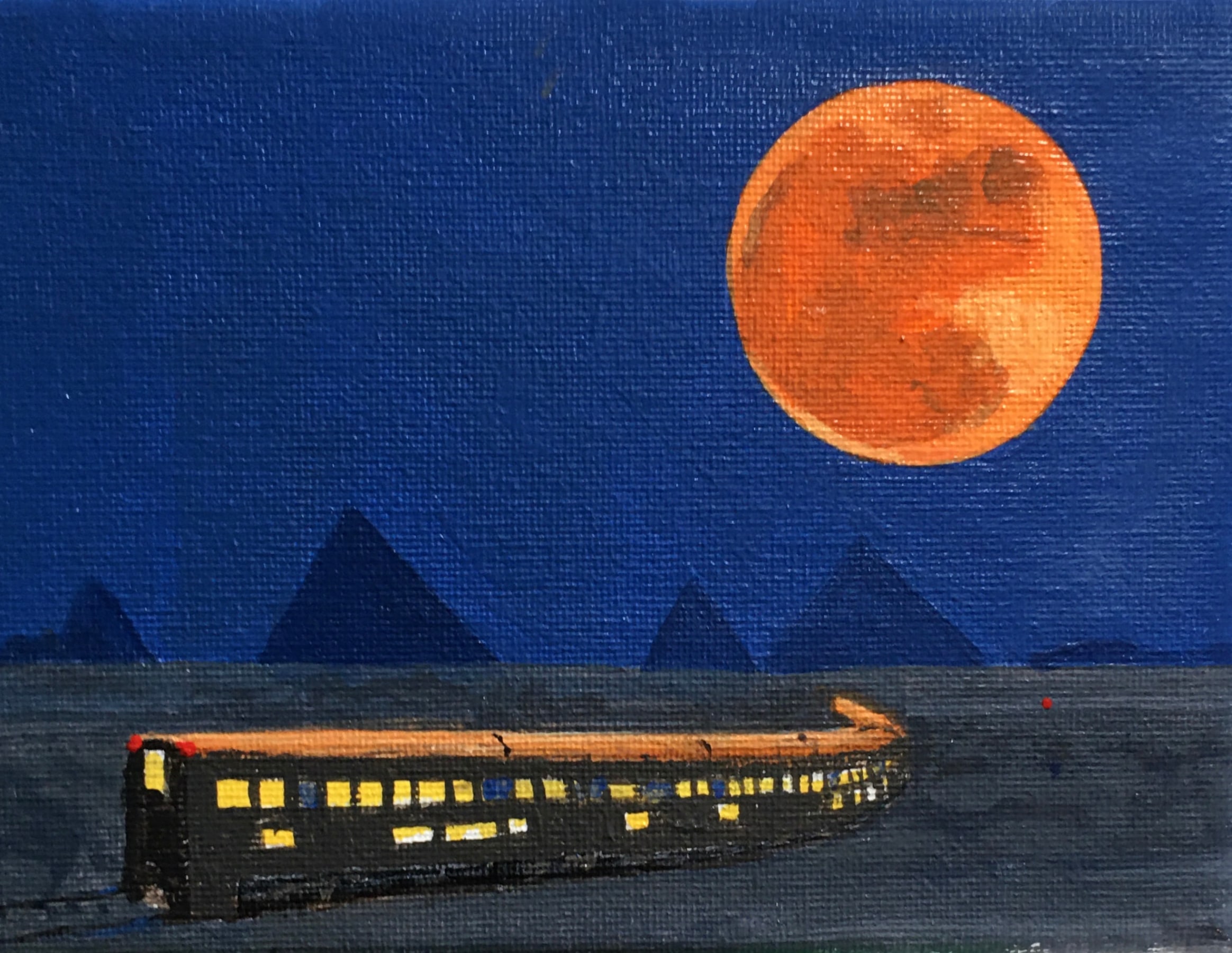 Jim Adams Nubian Express (Blood Moon), 2020