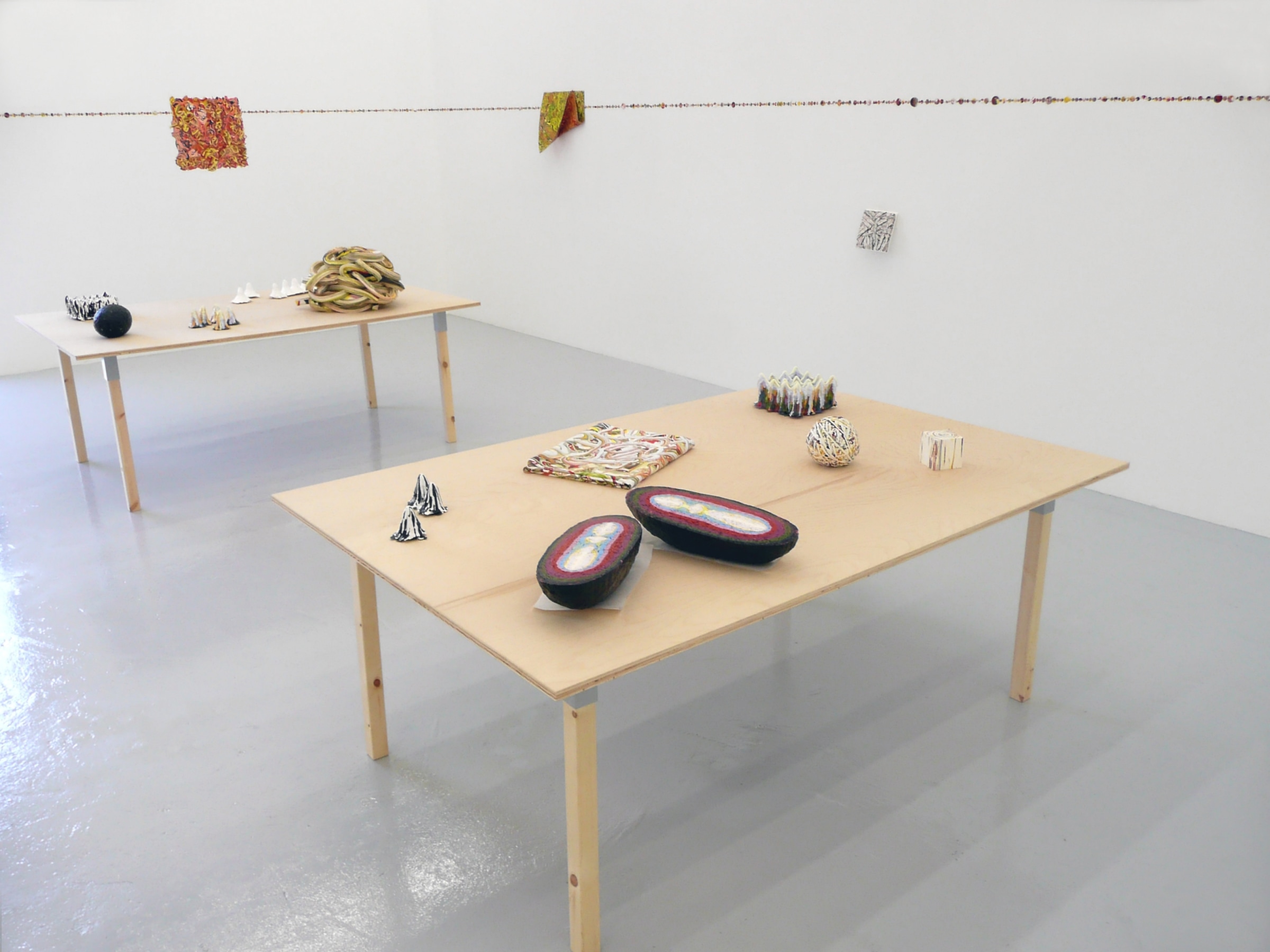 Installation View of Margie Livingston: Paint Objects