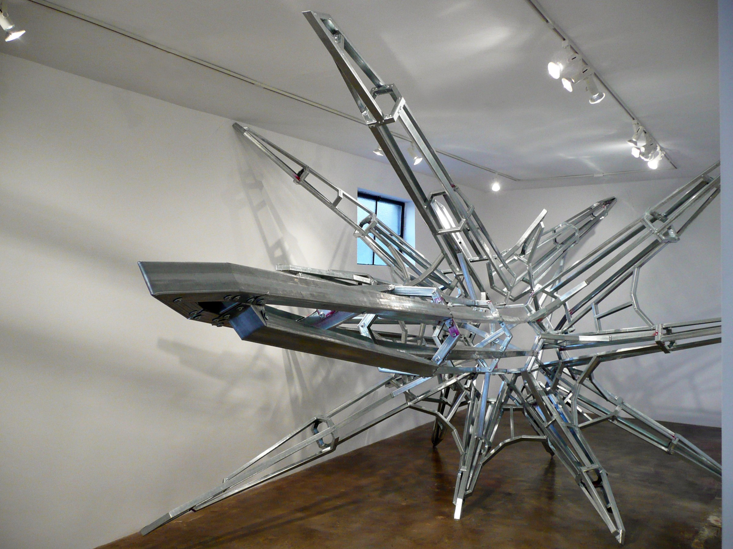 Installation View of Daniel Ruanova's DEFEND: SECURITY | Constructs of a People Fearing Society.