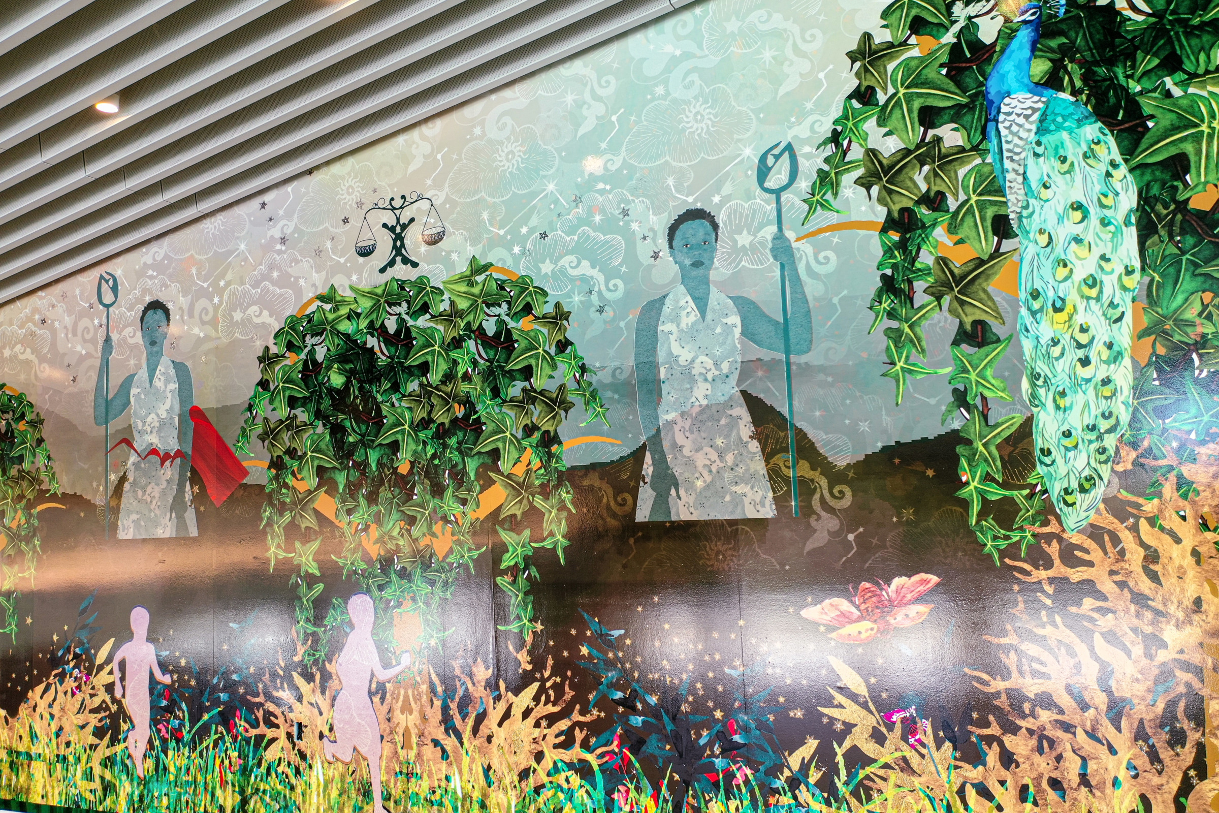 Installation view of The Guardians