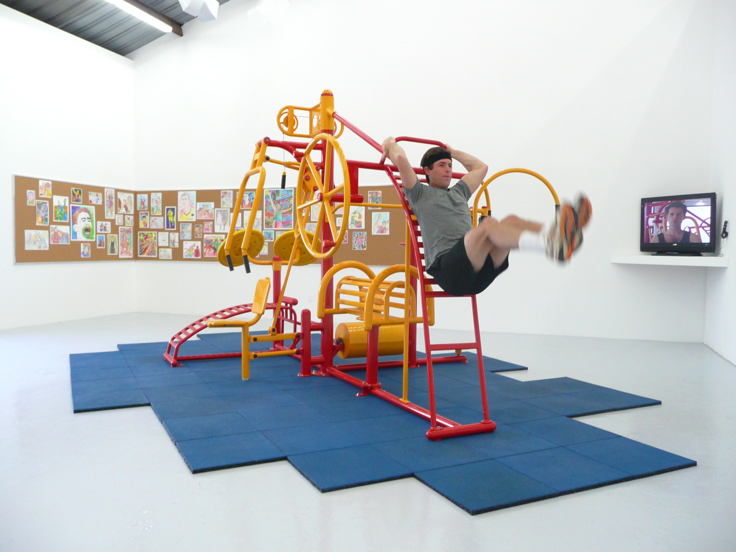 Installation View of Seth Augustine: MASH_UPS