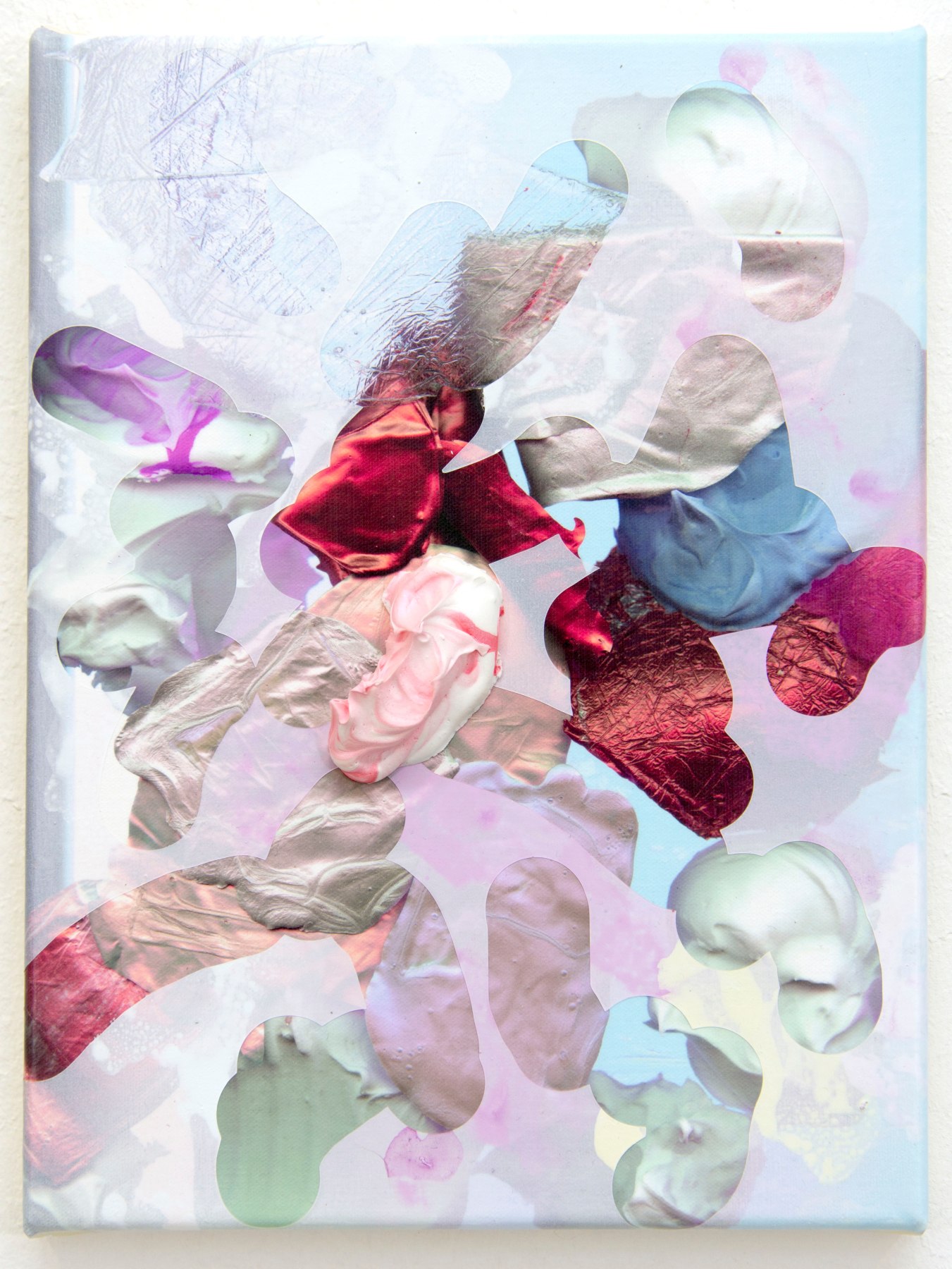 Andr&eacute; Hemer Towards Deep Surfacing #5, 2016 Acrylic and pigment on canvas ​14.2 x 10.6 in.