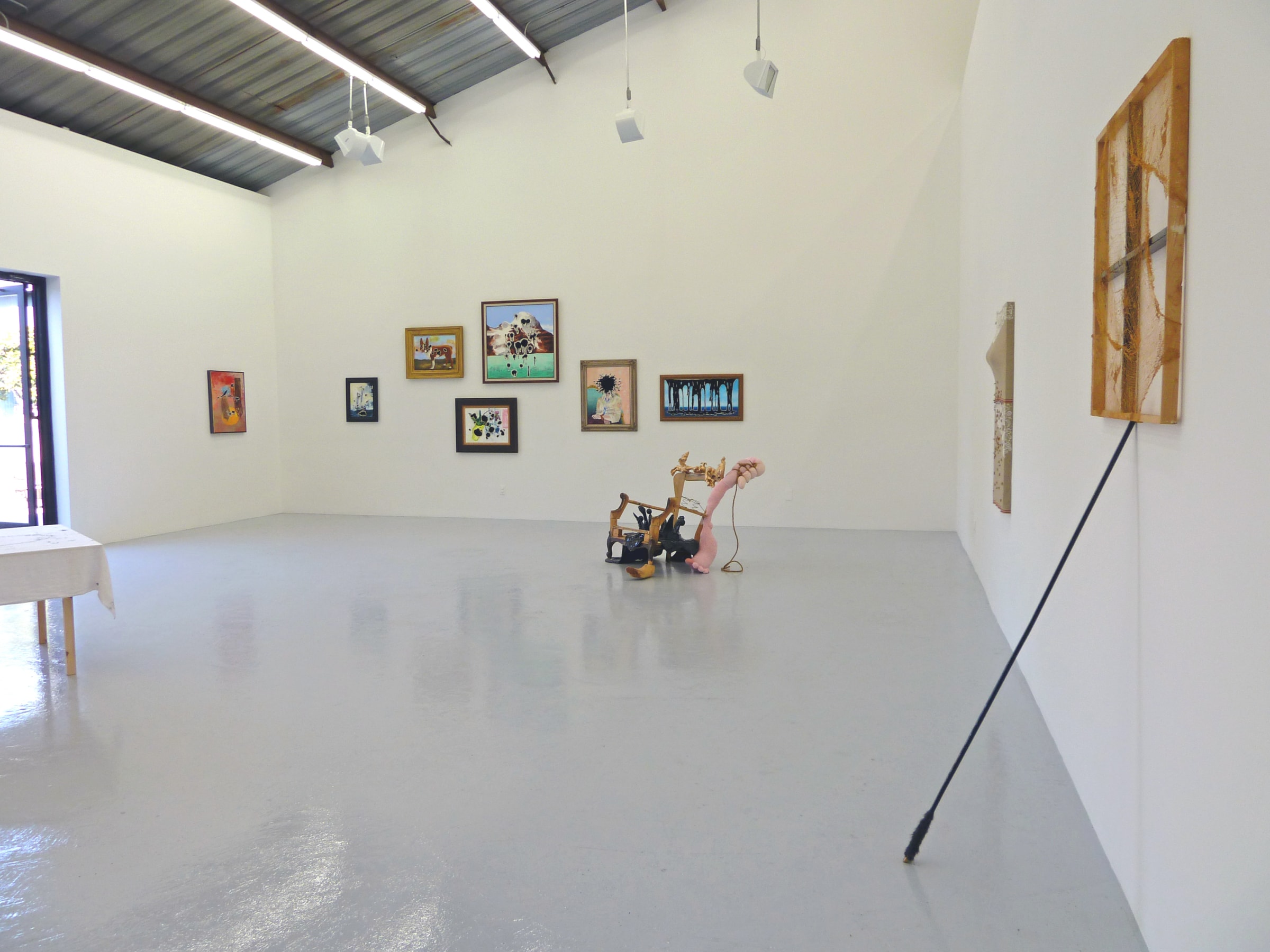Installation View of we're not here to waste time