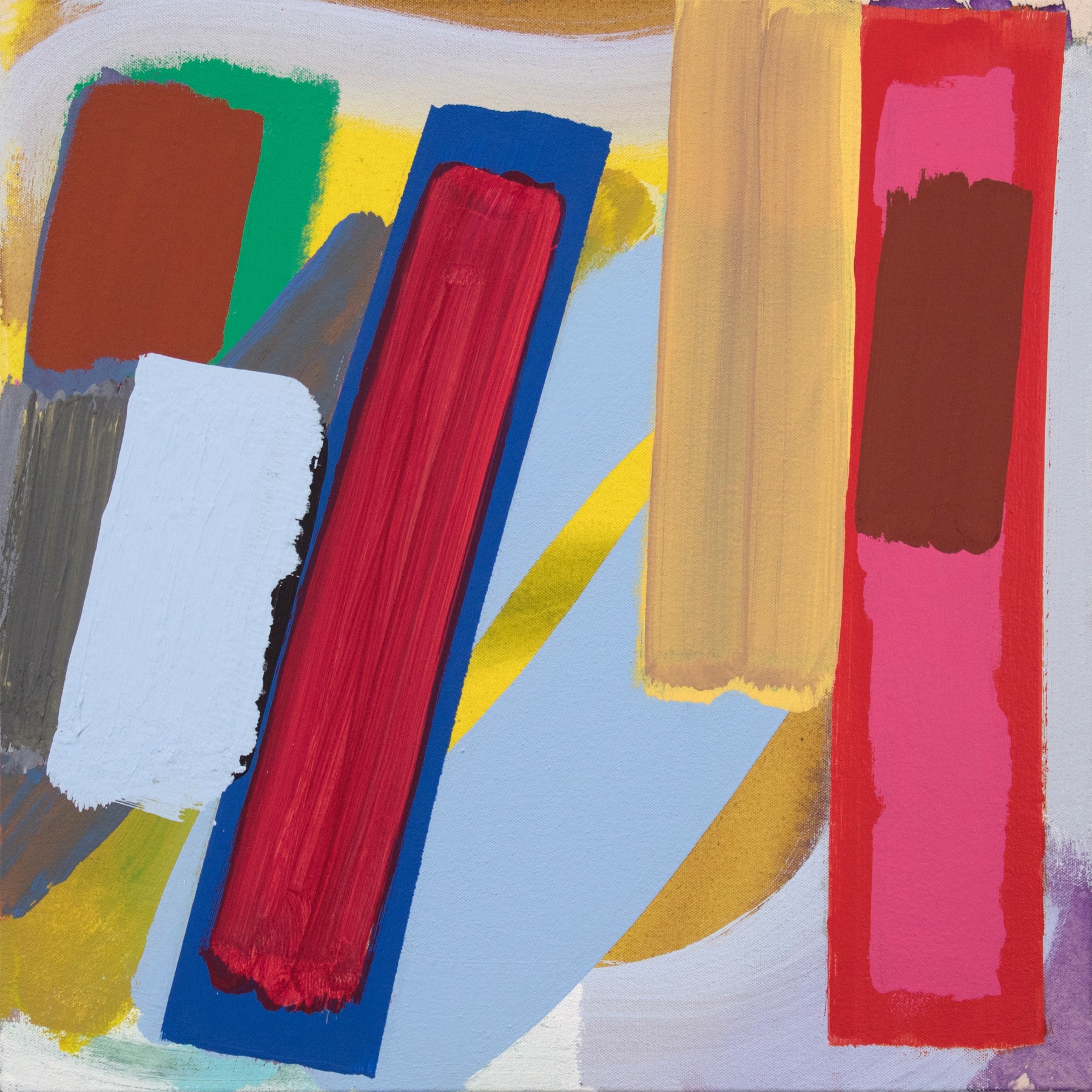 Michael Kindred Knight  Seesaw, 2016 Acrylic on canvas 18 x 18 in.