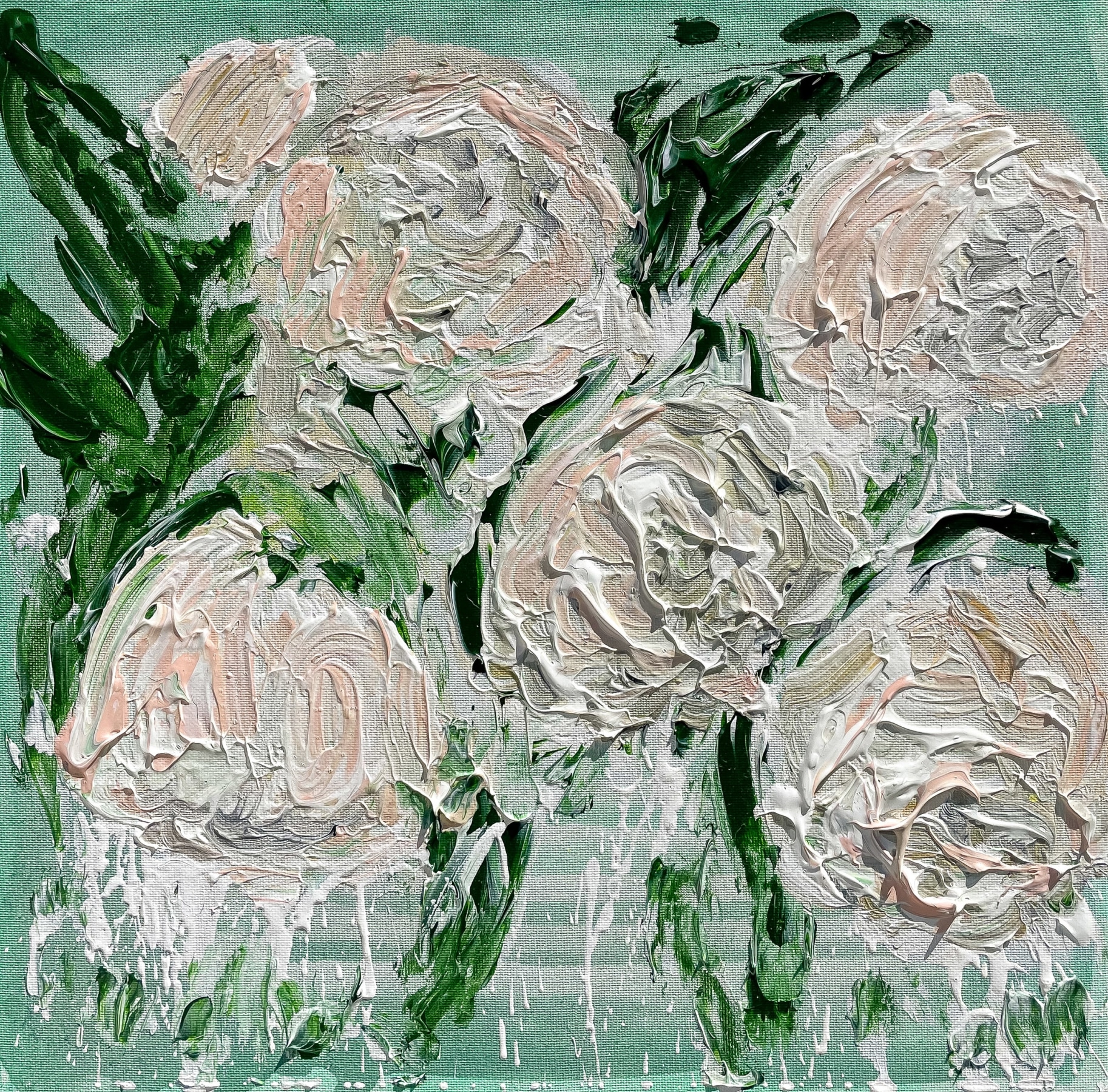 Aaron Maier-Carretero five blooms on sea foam, 2023