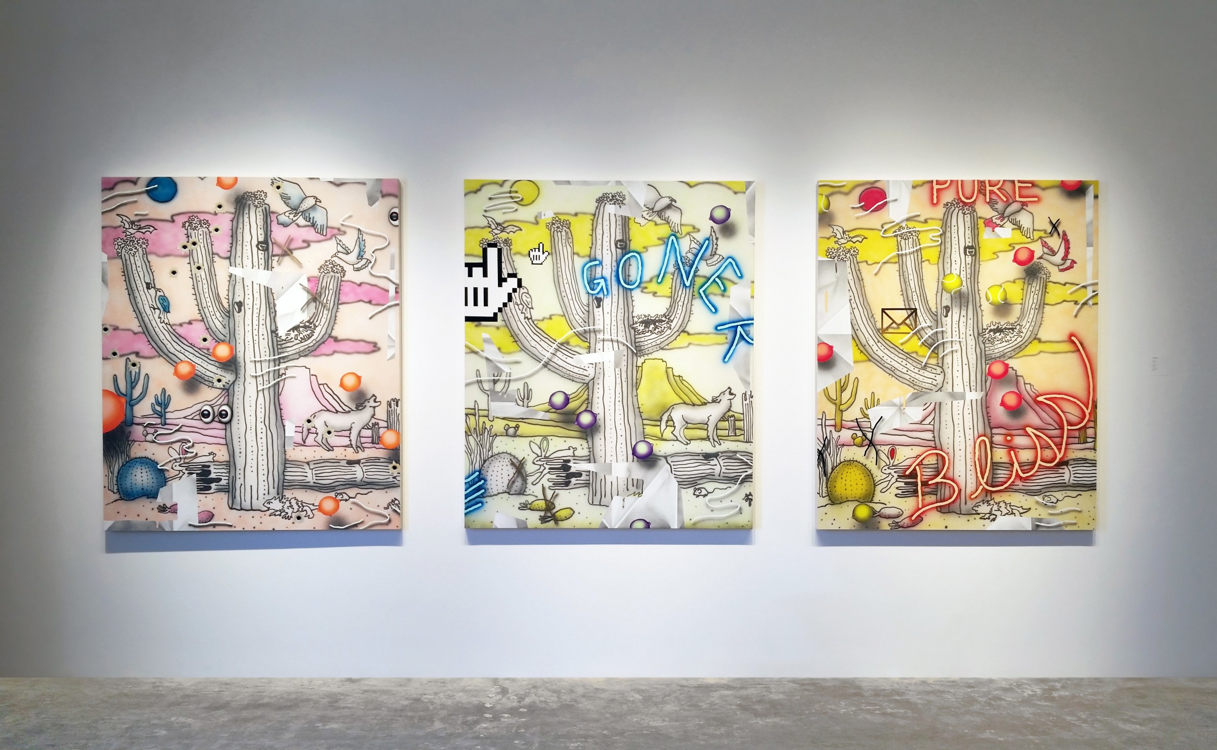 Installation View of HA! HA! BUSINESS!