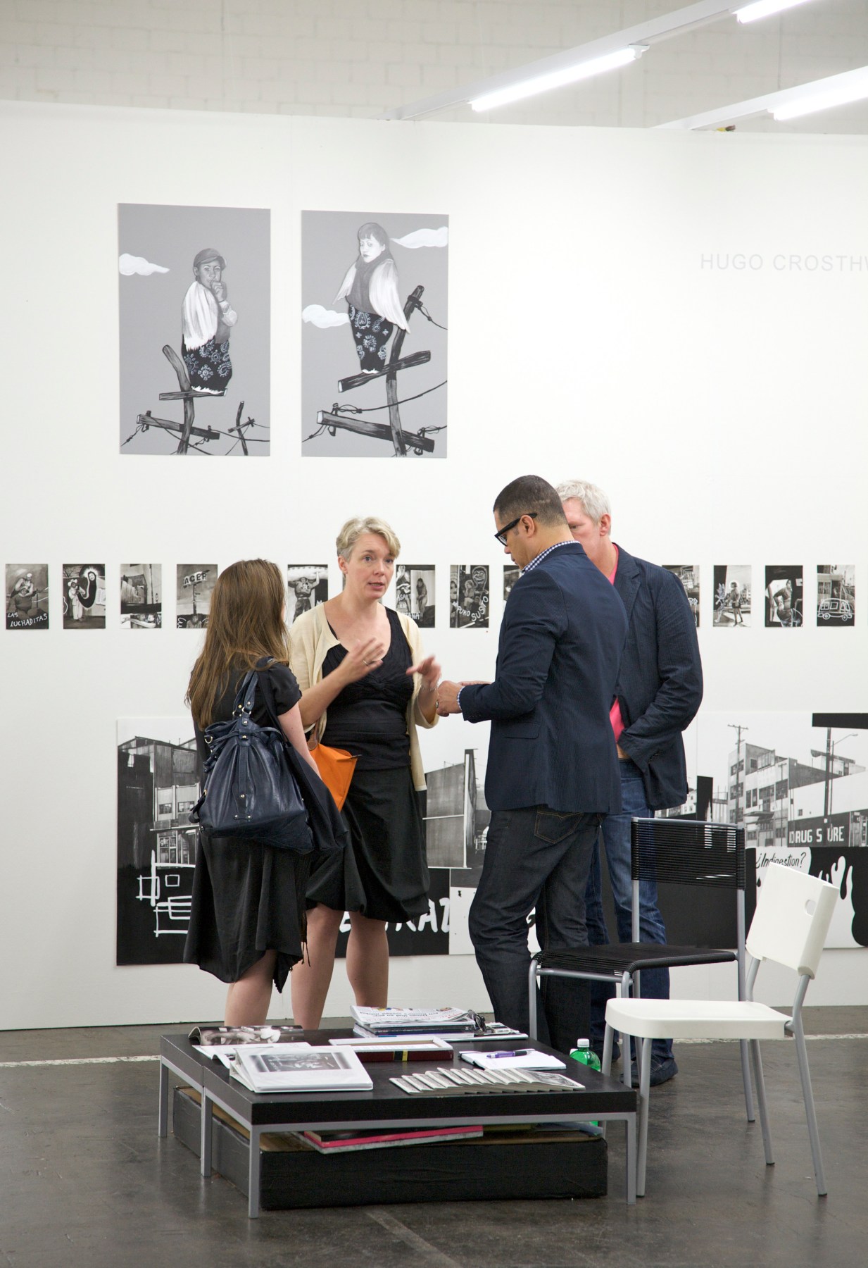 Installation View of Luis De Jesus Los Angeles at VOLTA Basel 2014 featuring Hugo Crosthwaite