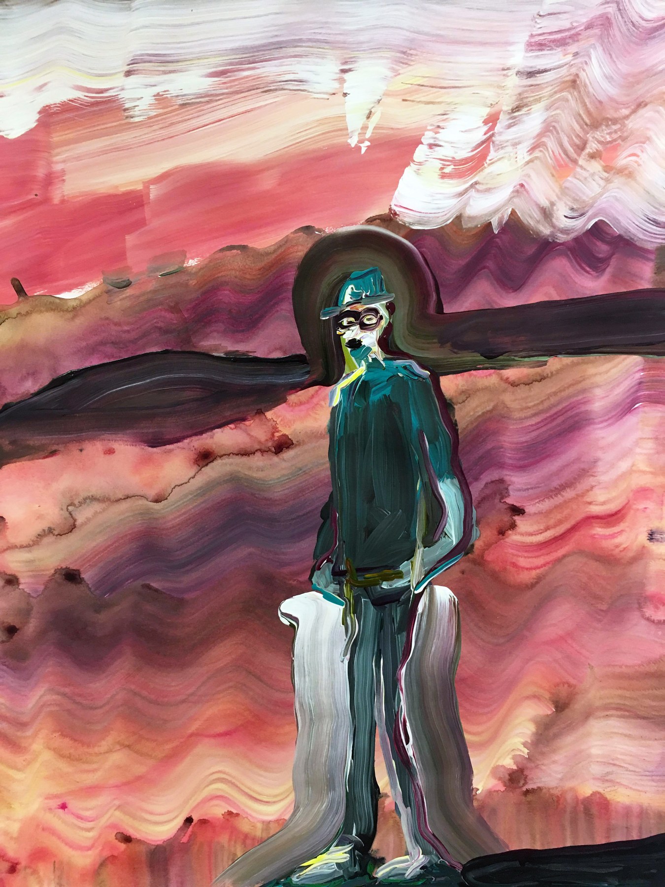 Edie Beaucage Dax, 2016 Acrylic on paper  ​24 x 18 in.