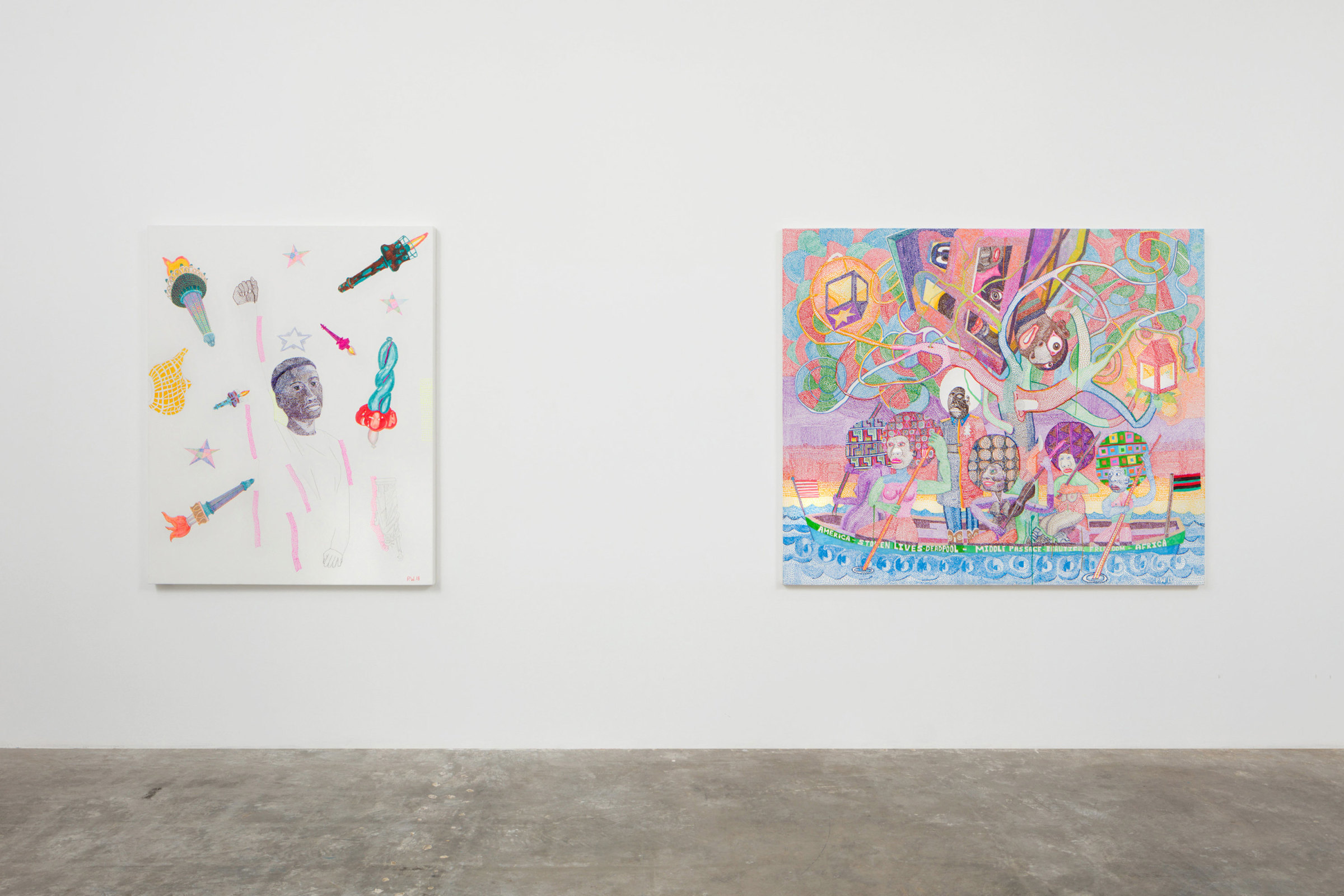 Installation View, Peter Williams: River of Styx