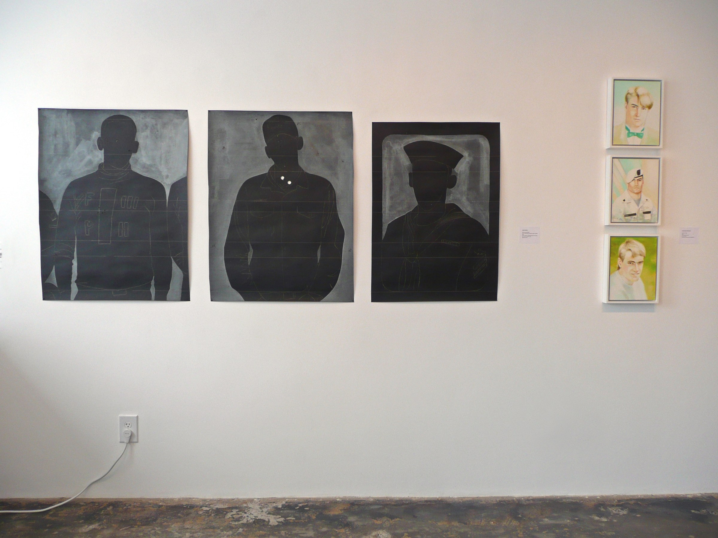 Installation View of COCKED! The Possessed Male: Object of Desire