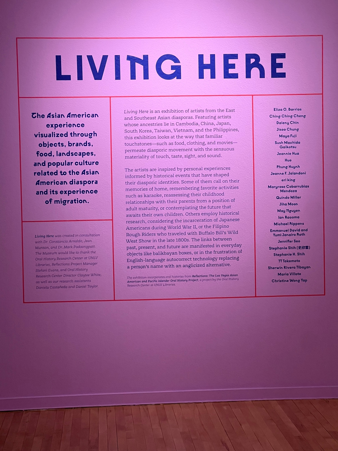 Installation view of Living Here,&nbsp;Marjorie Barrick Museum of Art, Las Vegas, NV