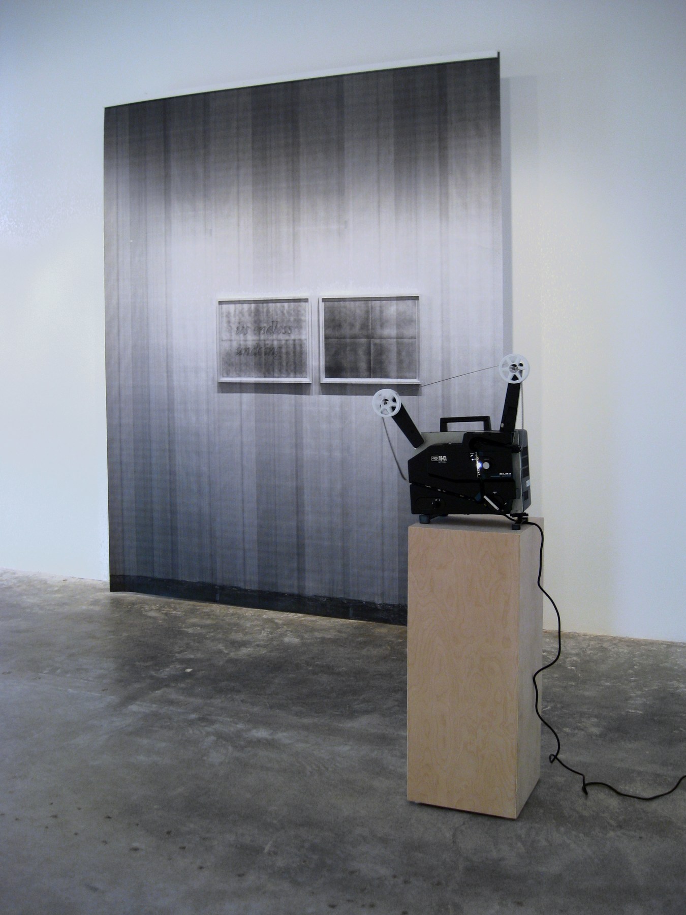 Installation View of Chris Engman, Cody Trepte, Samantha Roth and John Houch: Dualities, Omissions, Loops, and Ruptures